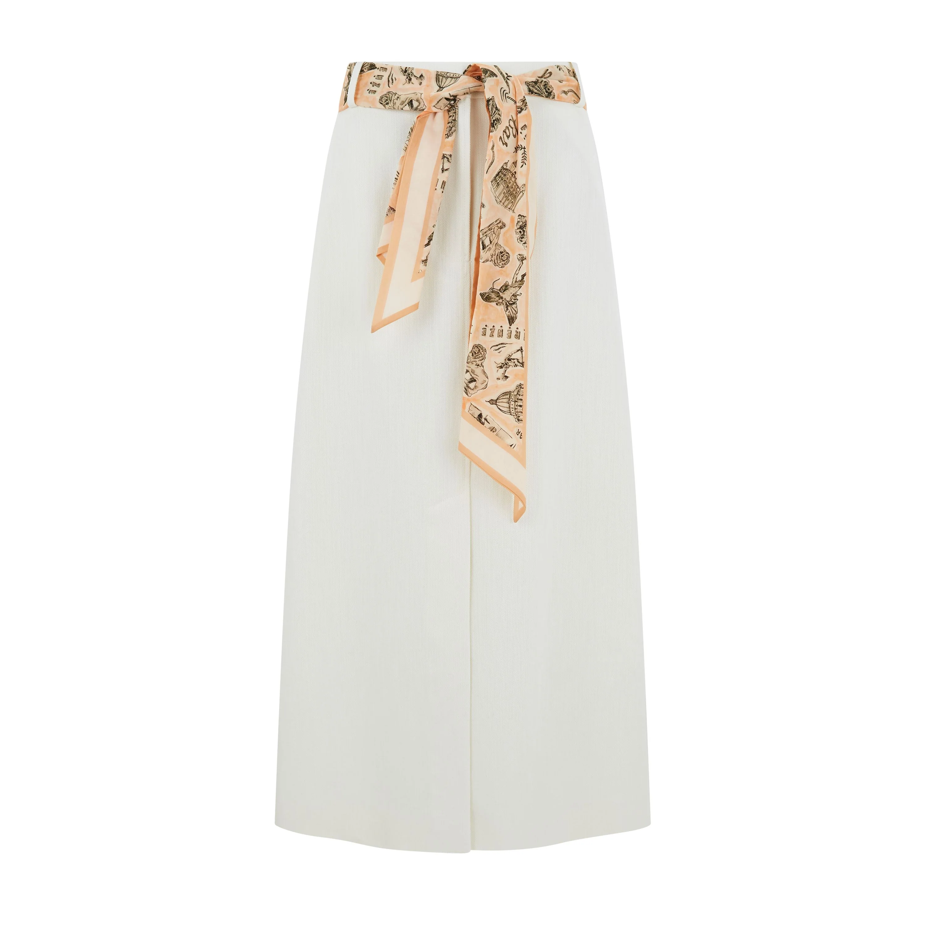 Scarf Belted Skirt