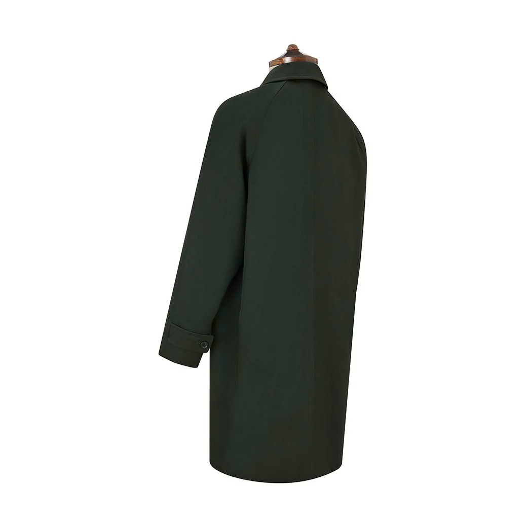 Shelton Green Twill Wool Raincoat - Image 3