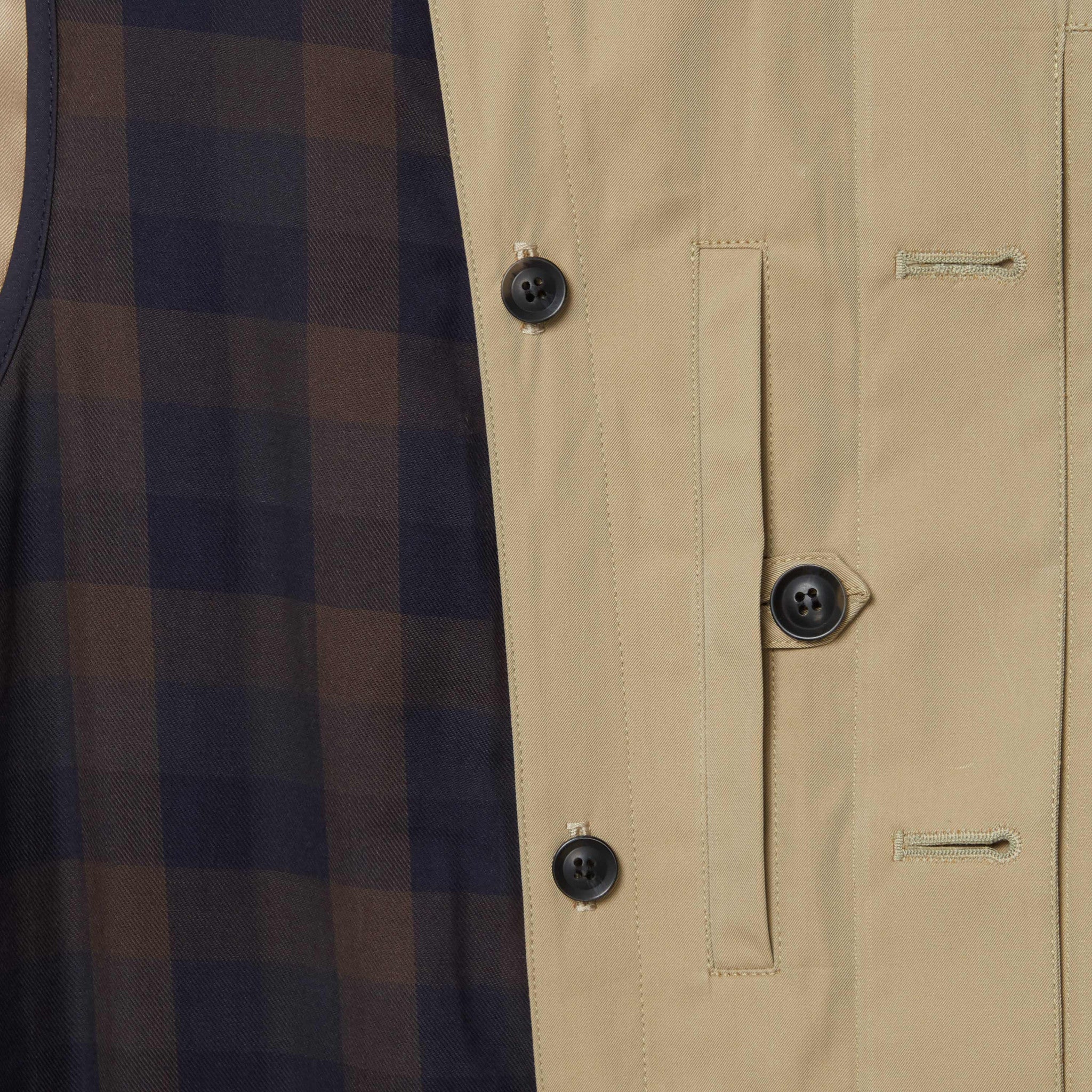 Sheridan Beige Cotton Blend Raincoat - Image 3
