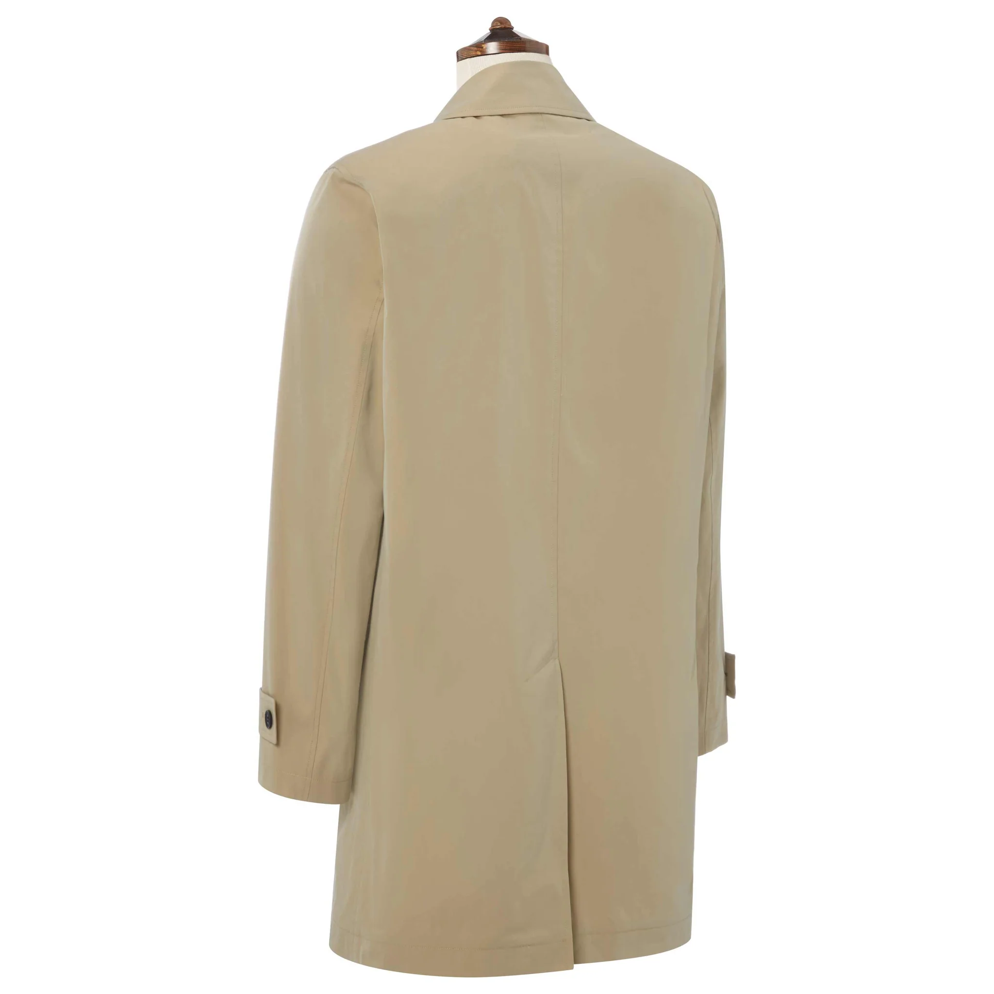 Sheridan Beige Cotton Blend Raincoat - Image 4