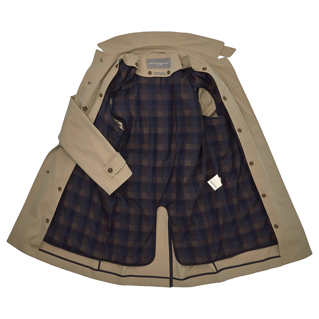 Sheridan Beige Cotton Blend Raincoat - Image 5