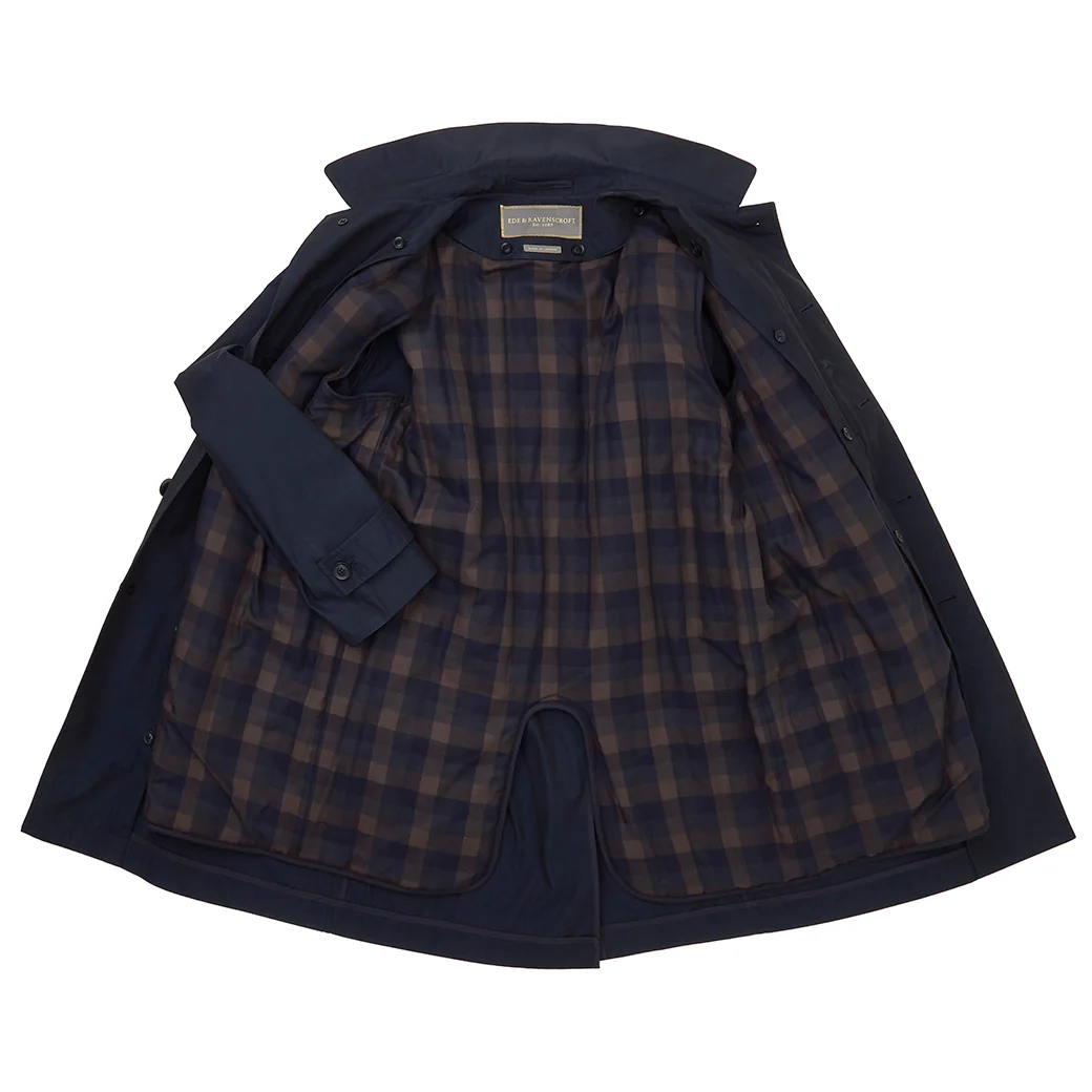 Sheridan Navy Cotton-Gabardine Raincoat - Image 5