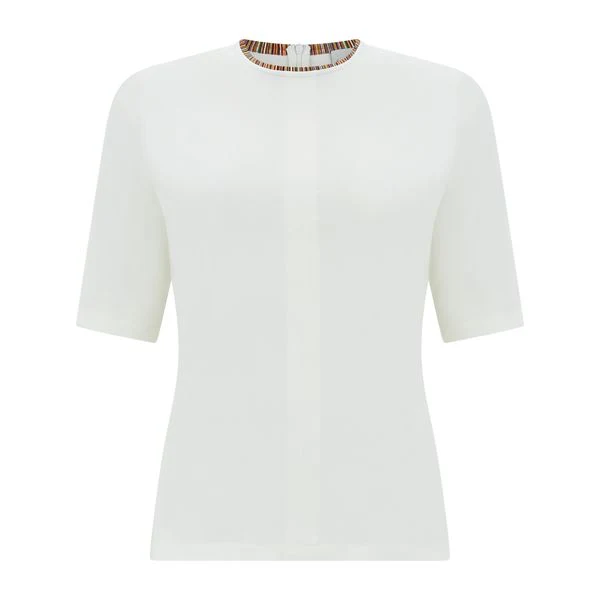 Short Sleeve White Top