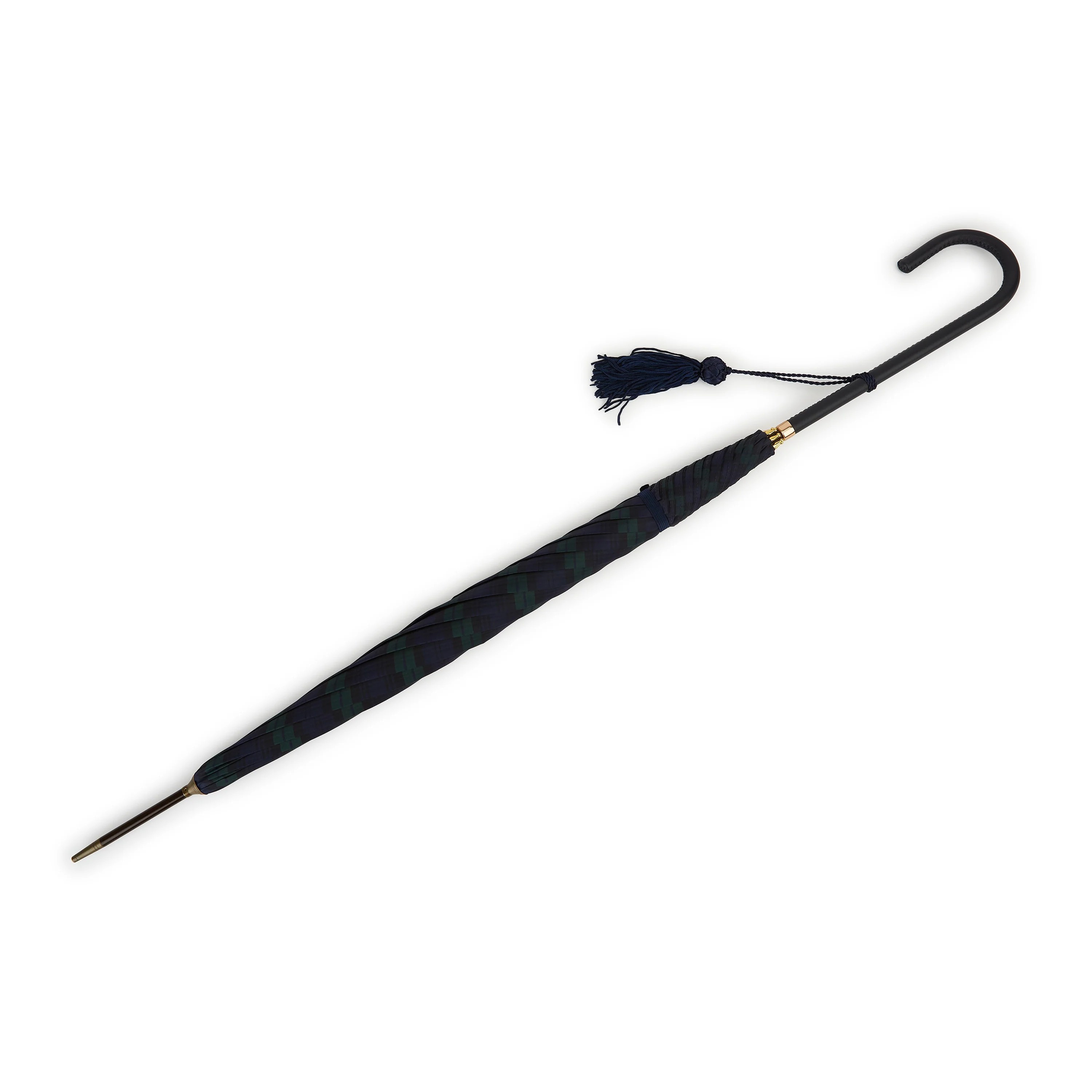 Slim Leather Blackwatch Umbrella - Image 2