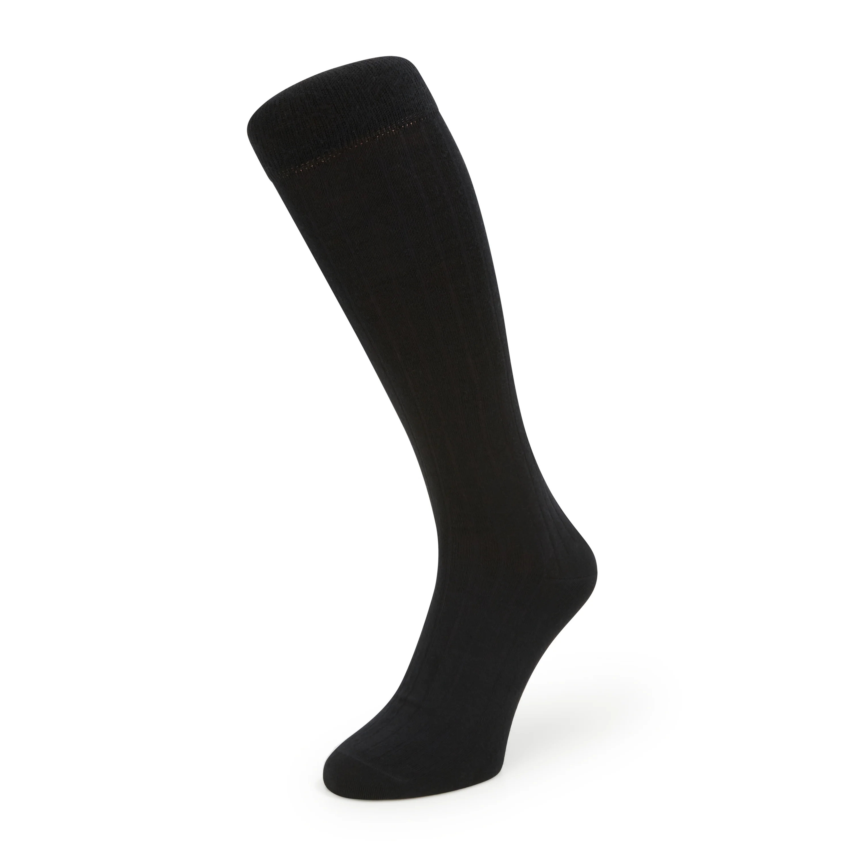 STANTON BLACK OVER THE CALF RIBBED WOOL SOCK