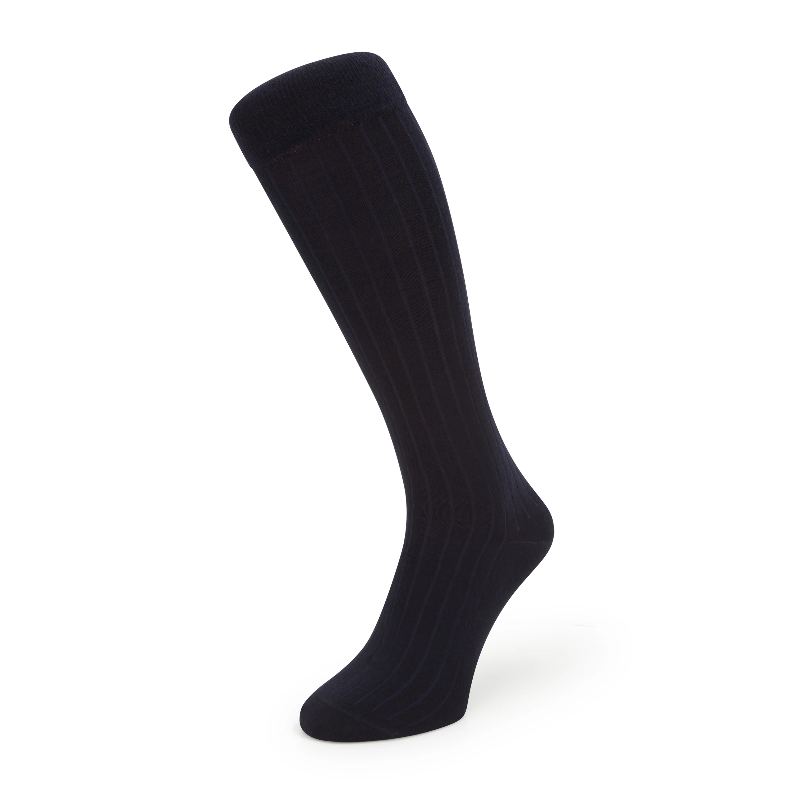 STANTON NAVY OVER THE CALF RIBBED WOOL SOCK