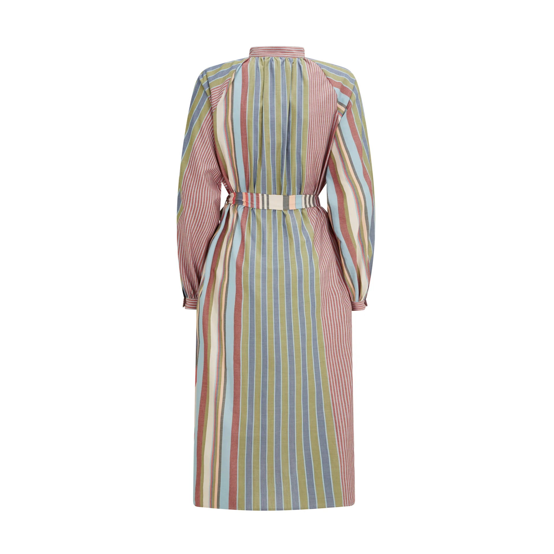 Stripe Cotton Shirt Dress - Image 2