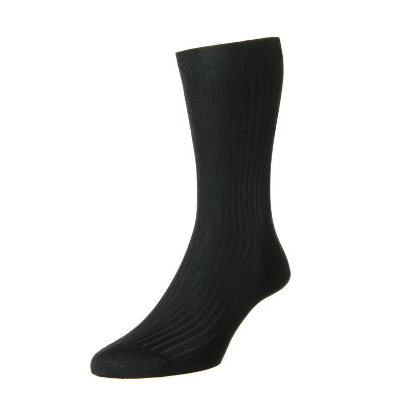 Sudbury Black Silk Dress Wear Sock