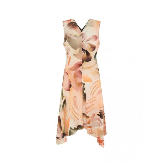 Summer Print Dress Red
