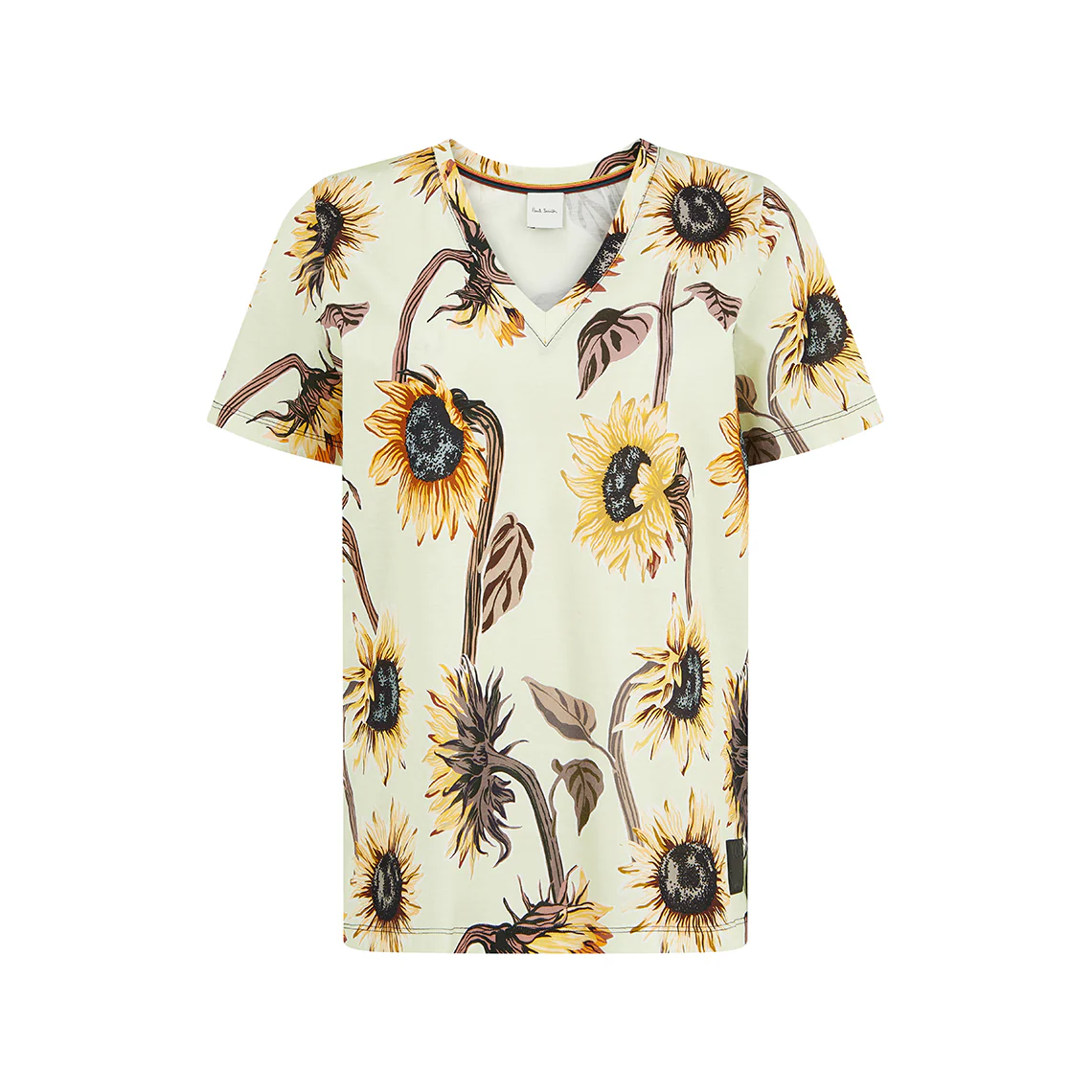 Sun Flower V-neck Yellow Top
