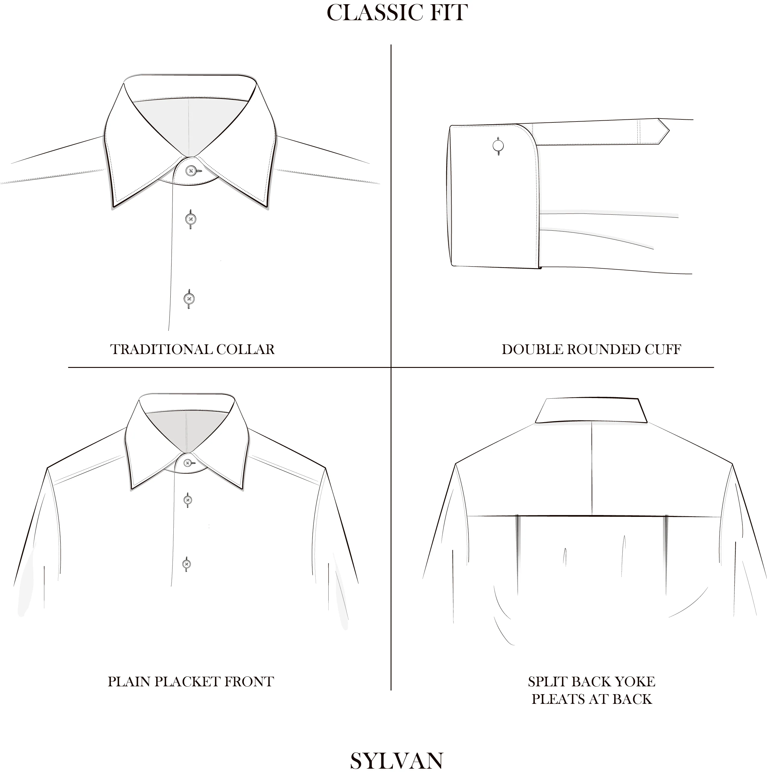 Sylvan Pale Blue Sea Island Cotton Shirt - Image 3