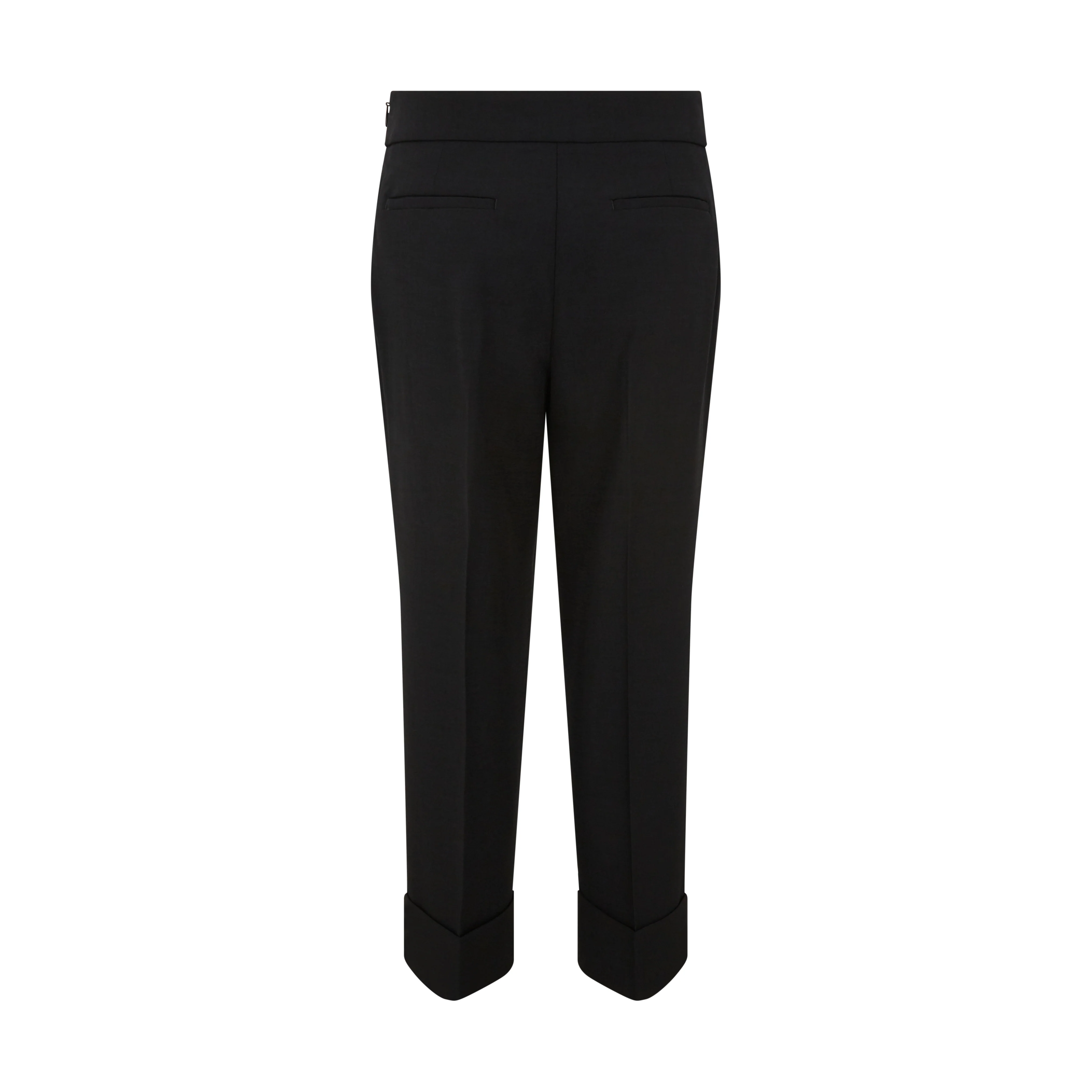Tailored Cady Stretch Pleated Elastic Back Trouser - Image 2