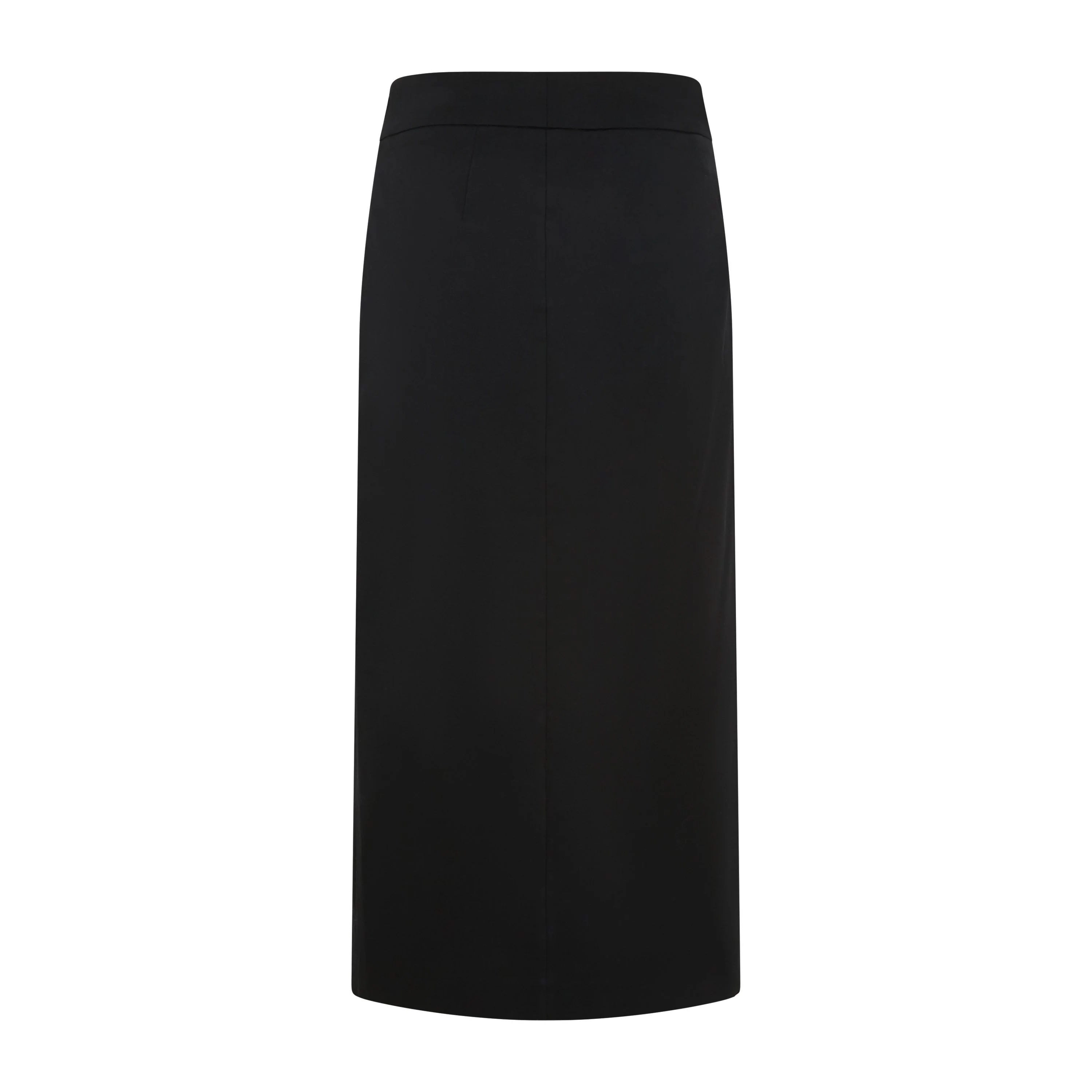 Tailored Cotton Gaberdine Midi Skirt - Image 2