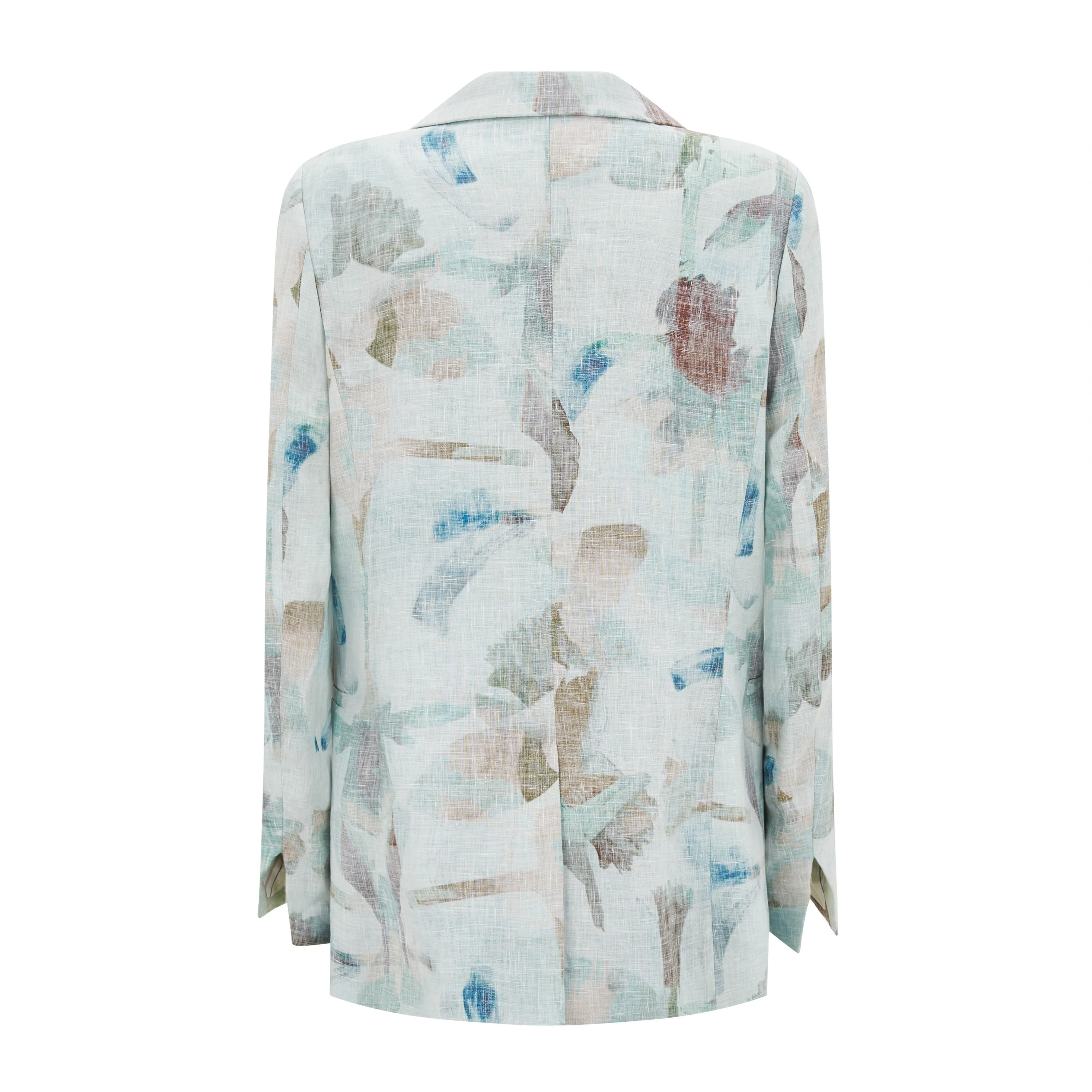 Tailored Floral Linen Jacket - Image 2