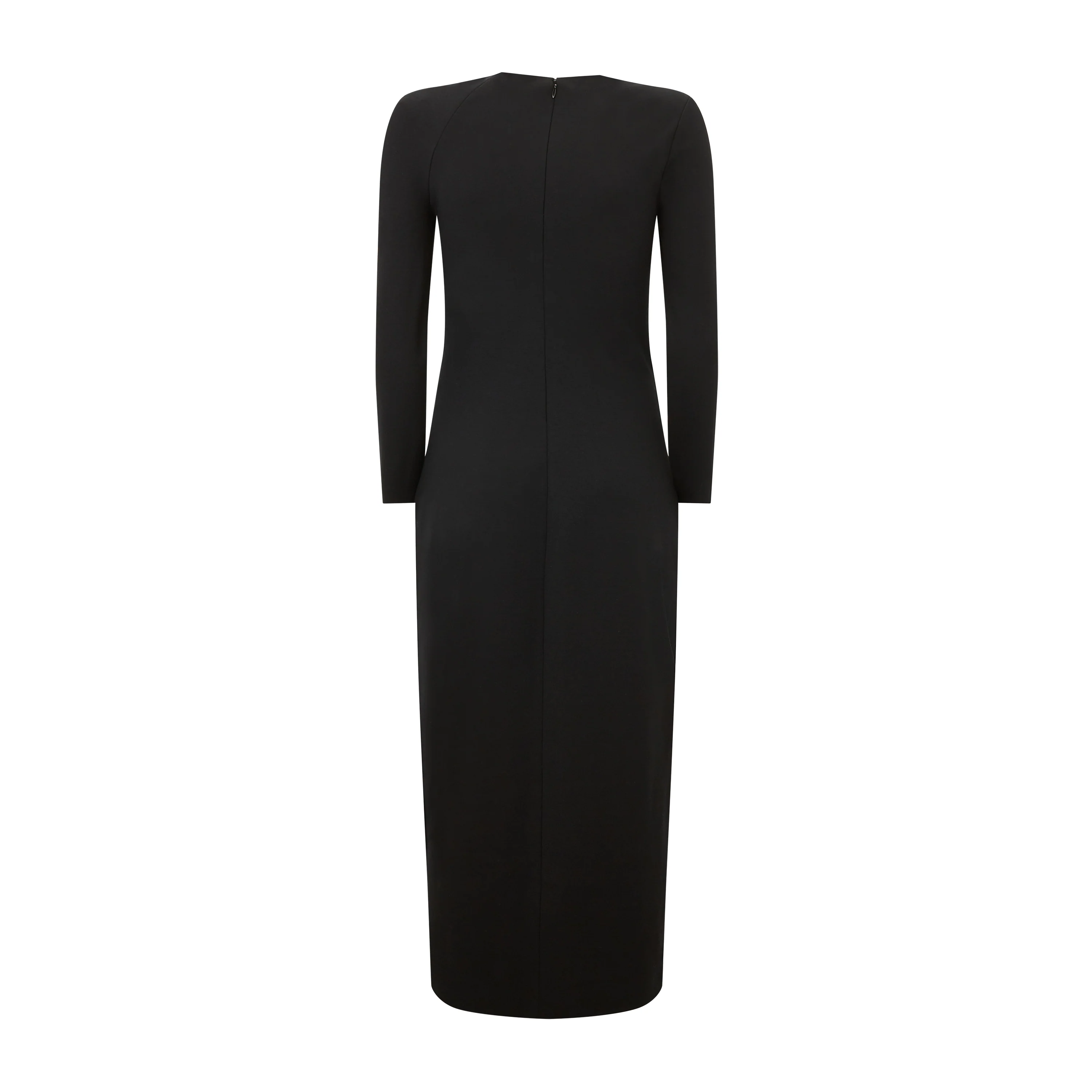Tailored Jersey V-Neck Dress - Image 2