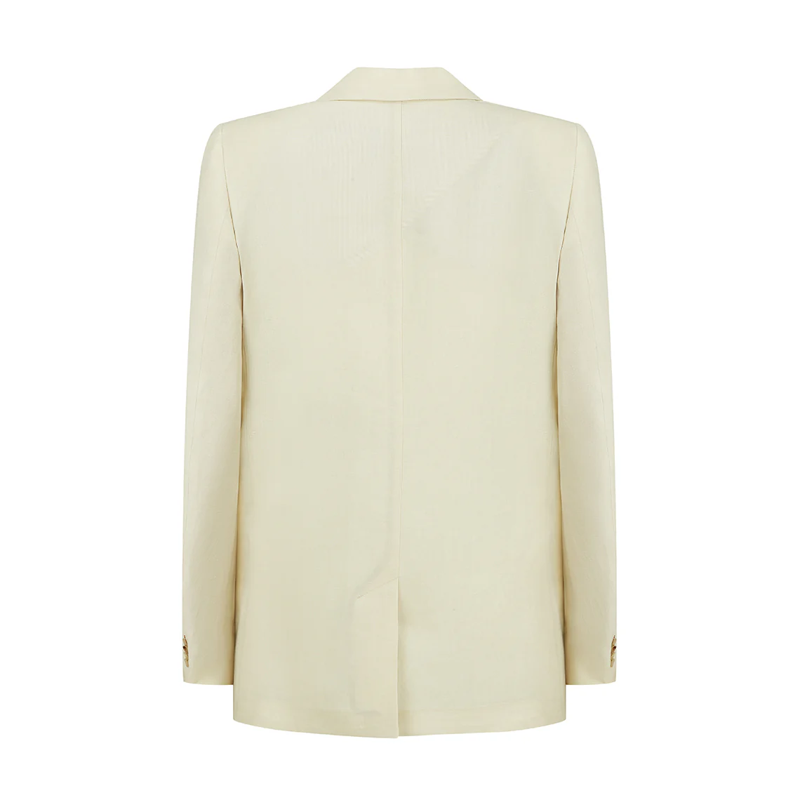 Tailored Linen Jacket Beige - Image 2