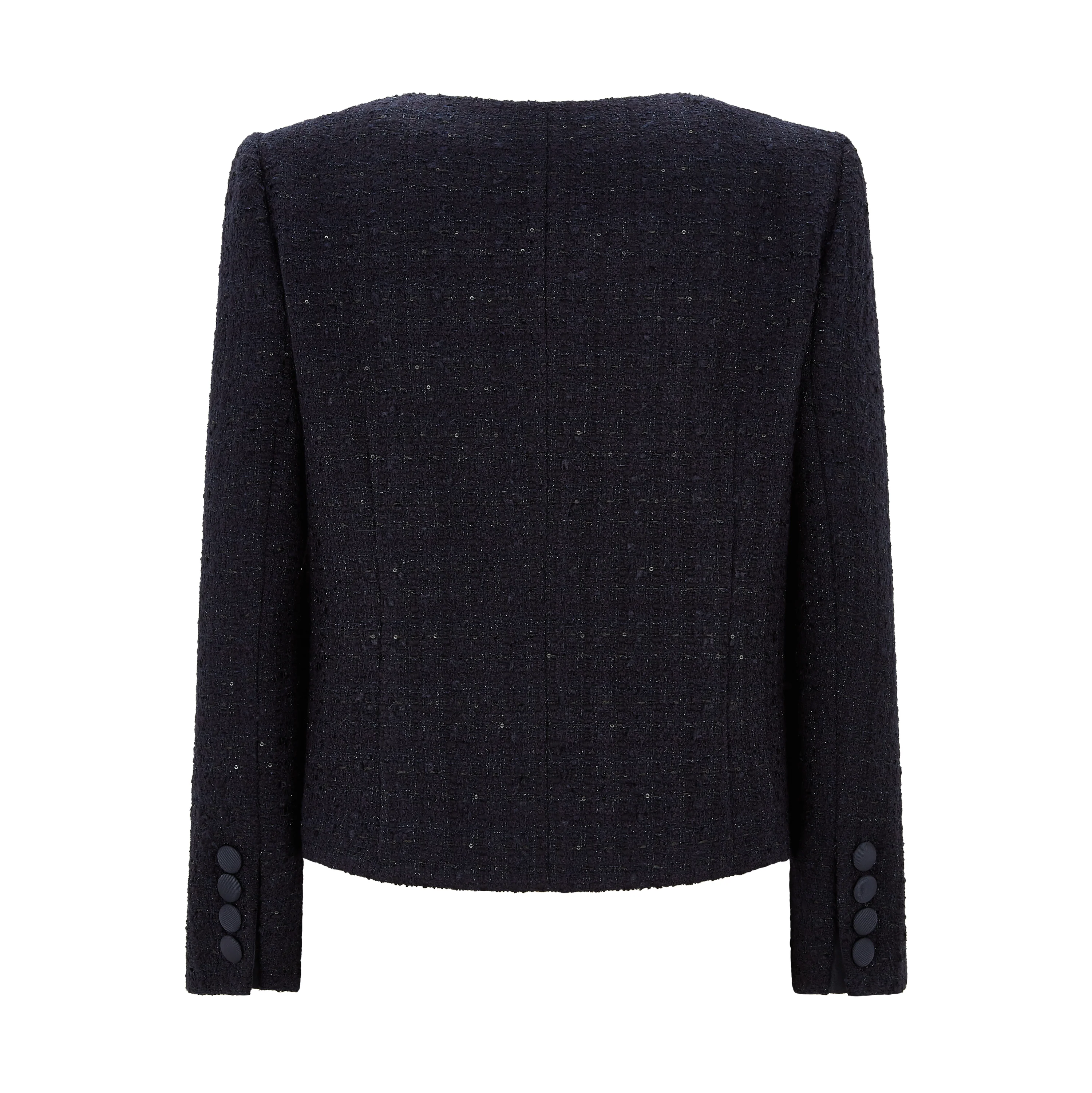 Tailored Lurex Tweed Jacket - Image 2