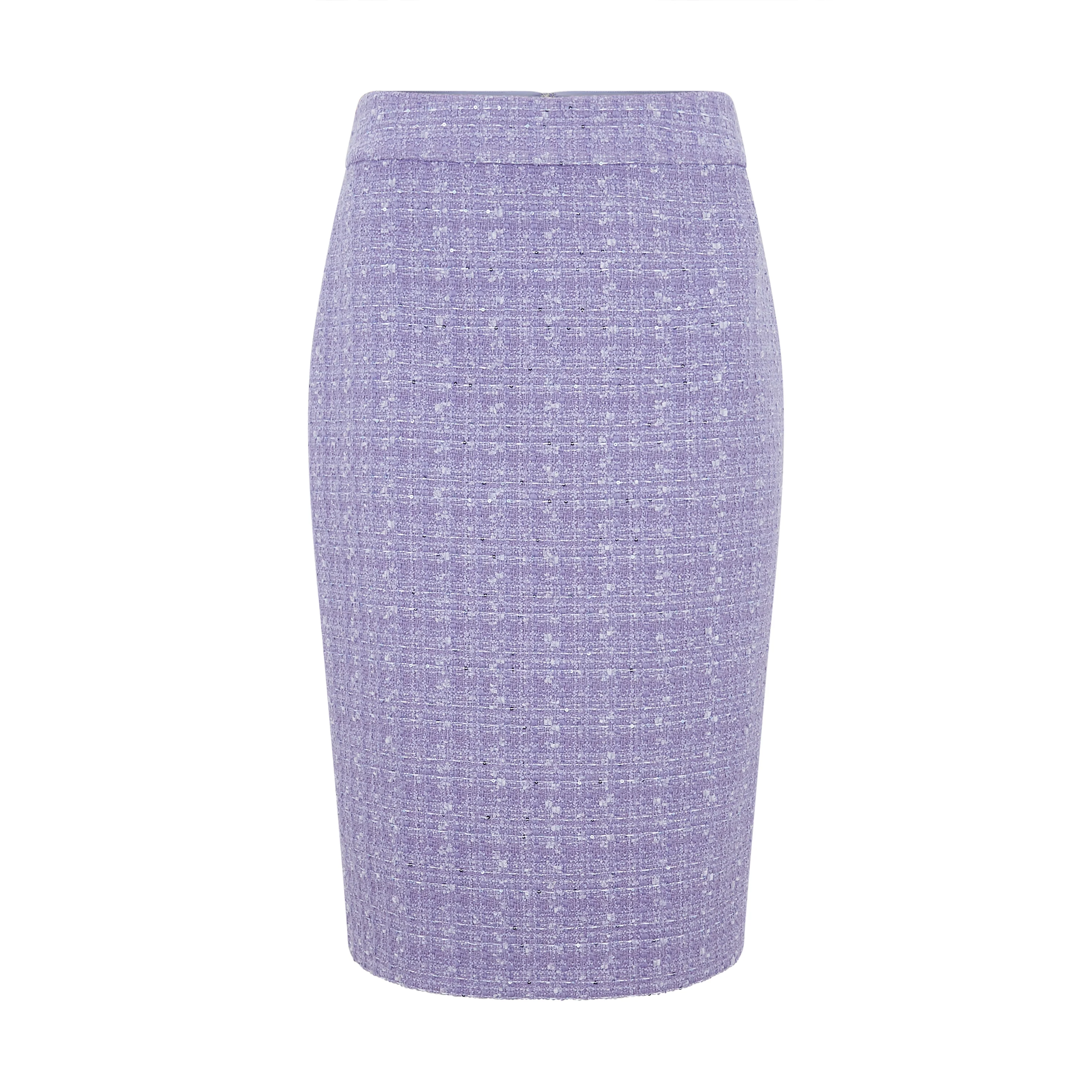 Tailored Lurex Tweed Skirt