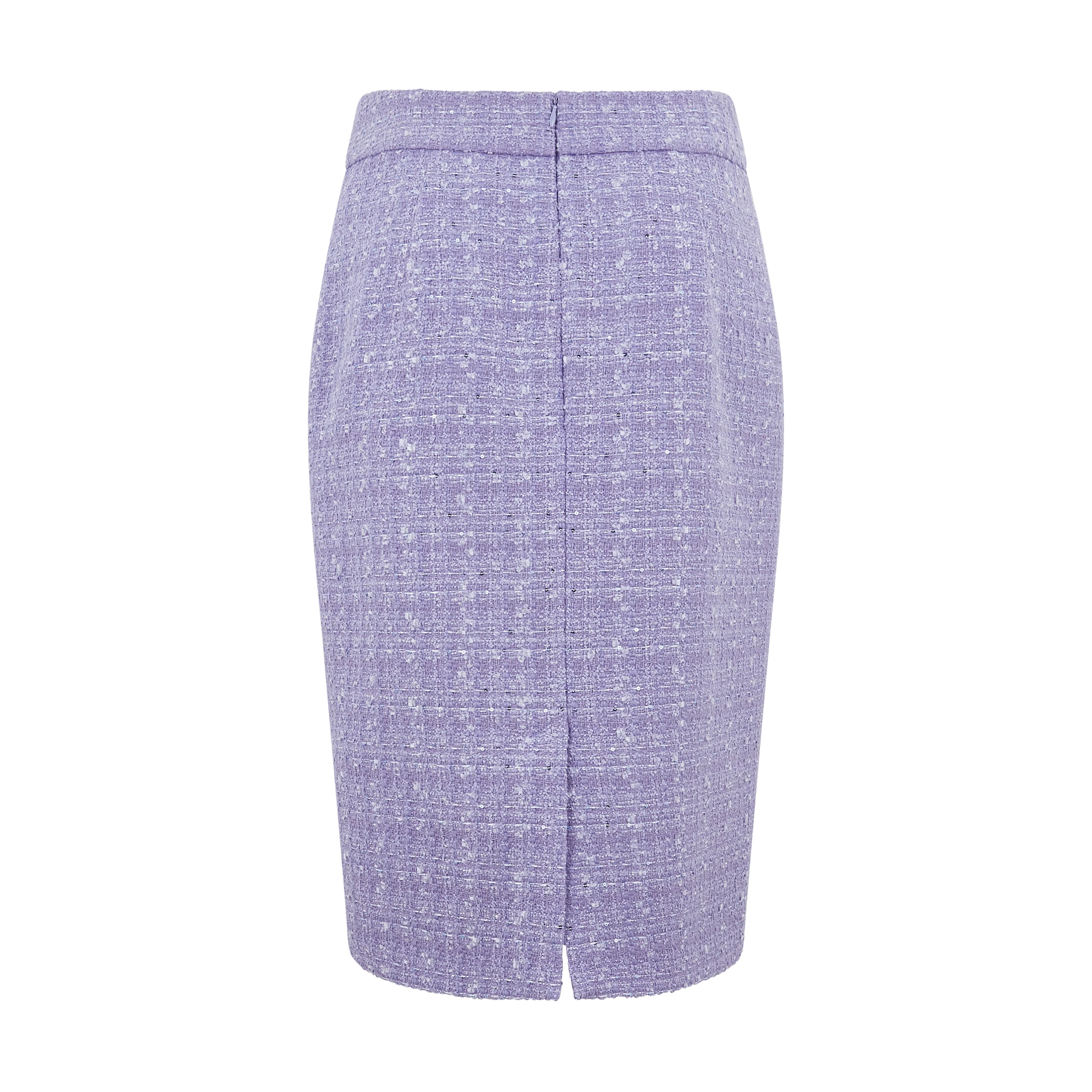 Tailored Lurex Tweed Skirt - Image 2