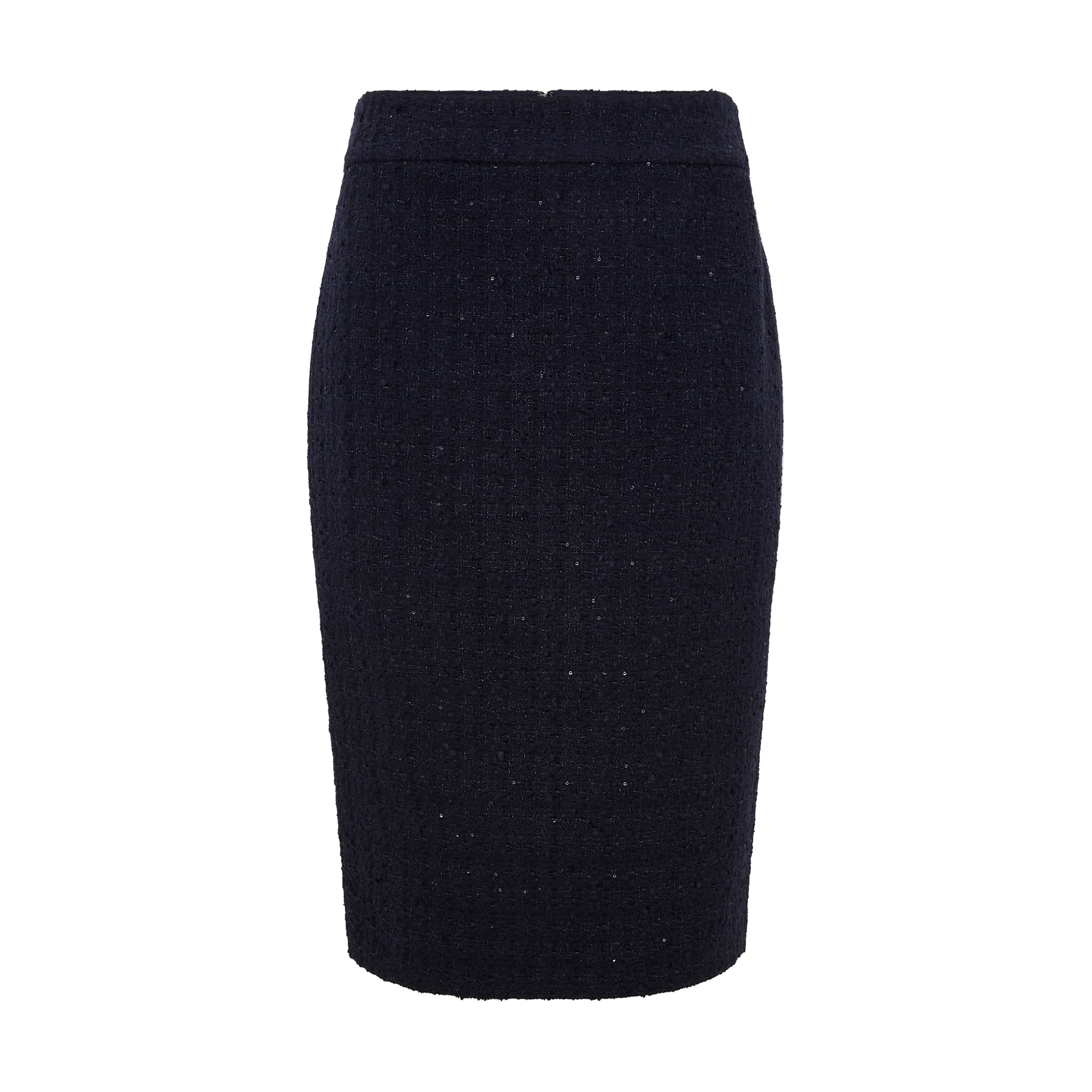 Tailored Lurex Tweed Skirt