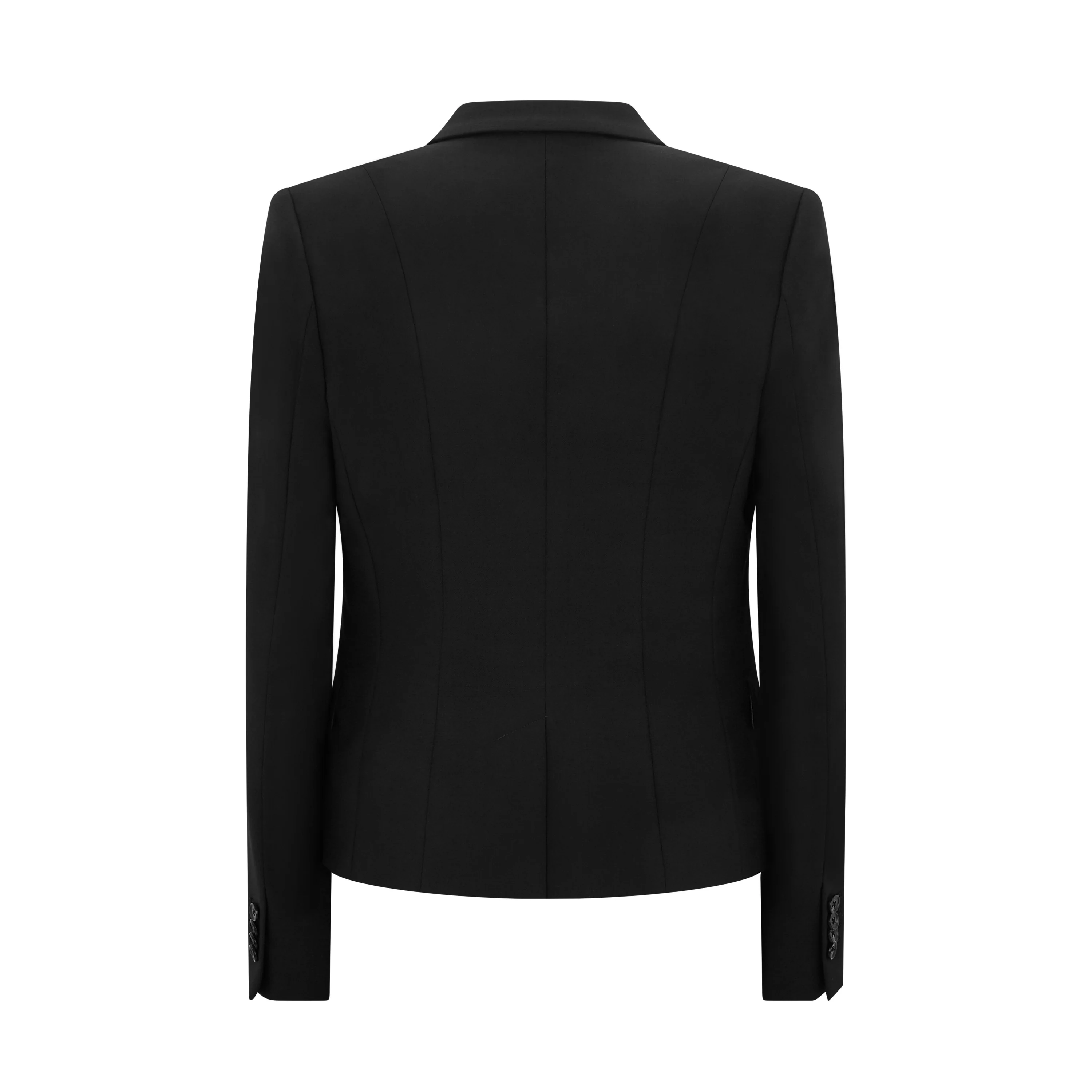 Tailored Peak Lapel Wool Jacket - Image 2