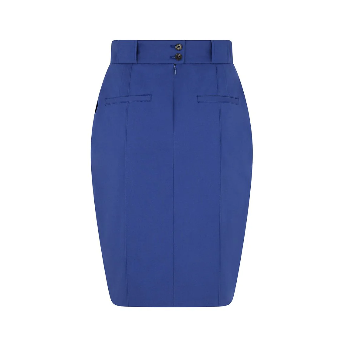 Tailored Pleated Cotton Skirt - Image 2