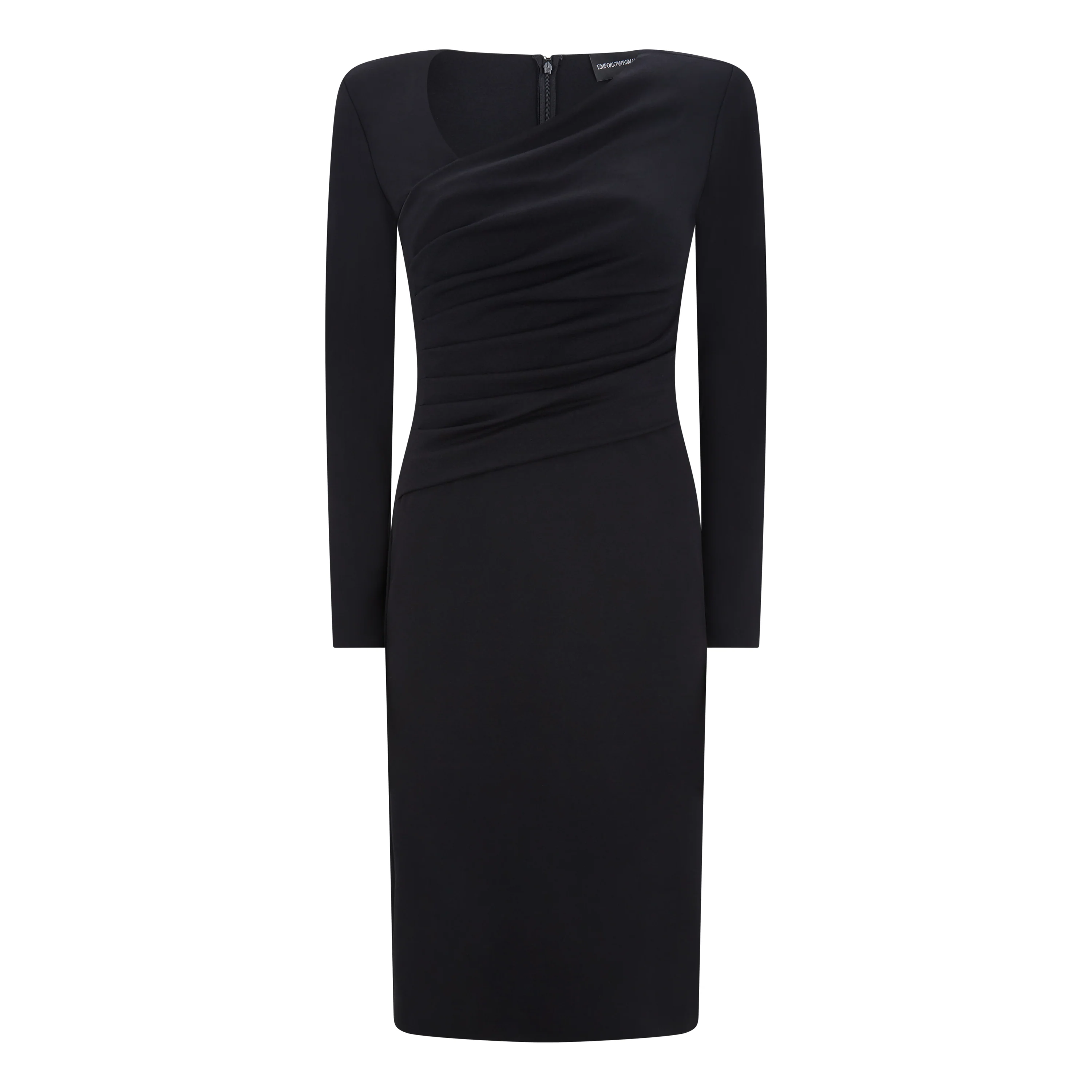 Tailored V-Neck Milano Stretch Dress