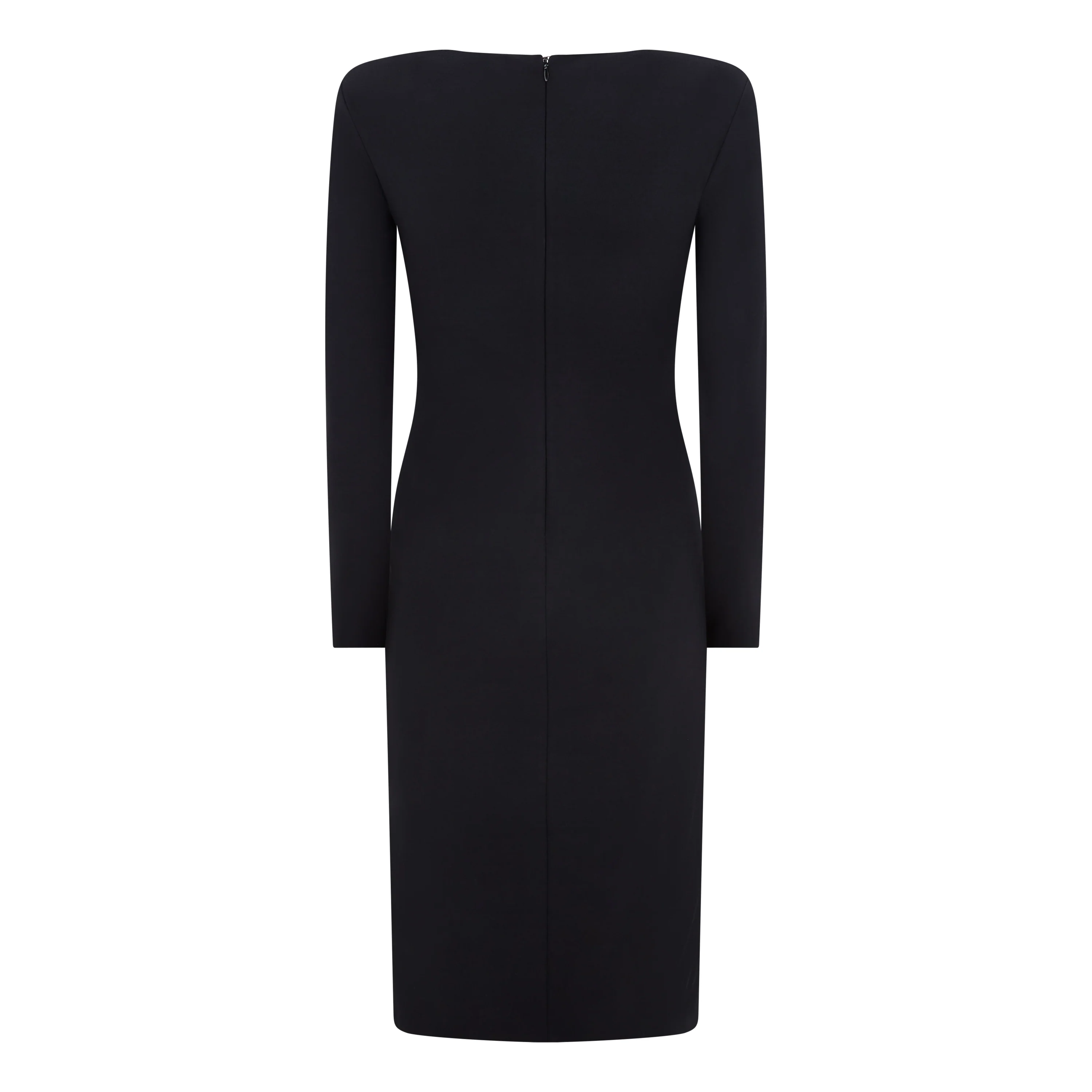 Tailored V-Neck Milano Stretch Dress - Image 2