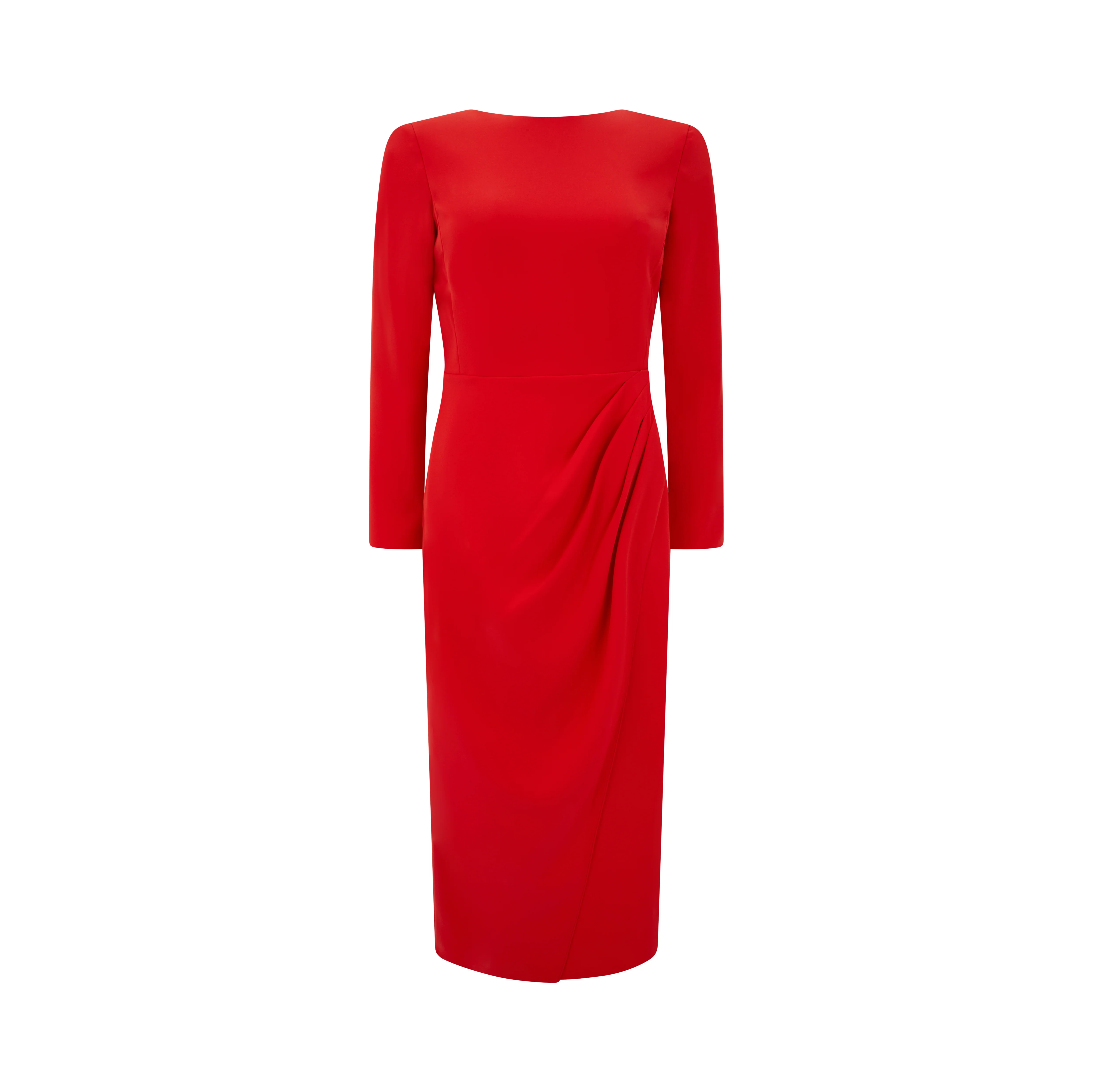 Tailored Techno Cady Wrap Dress