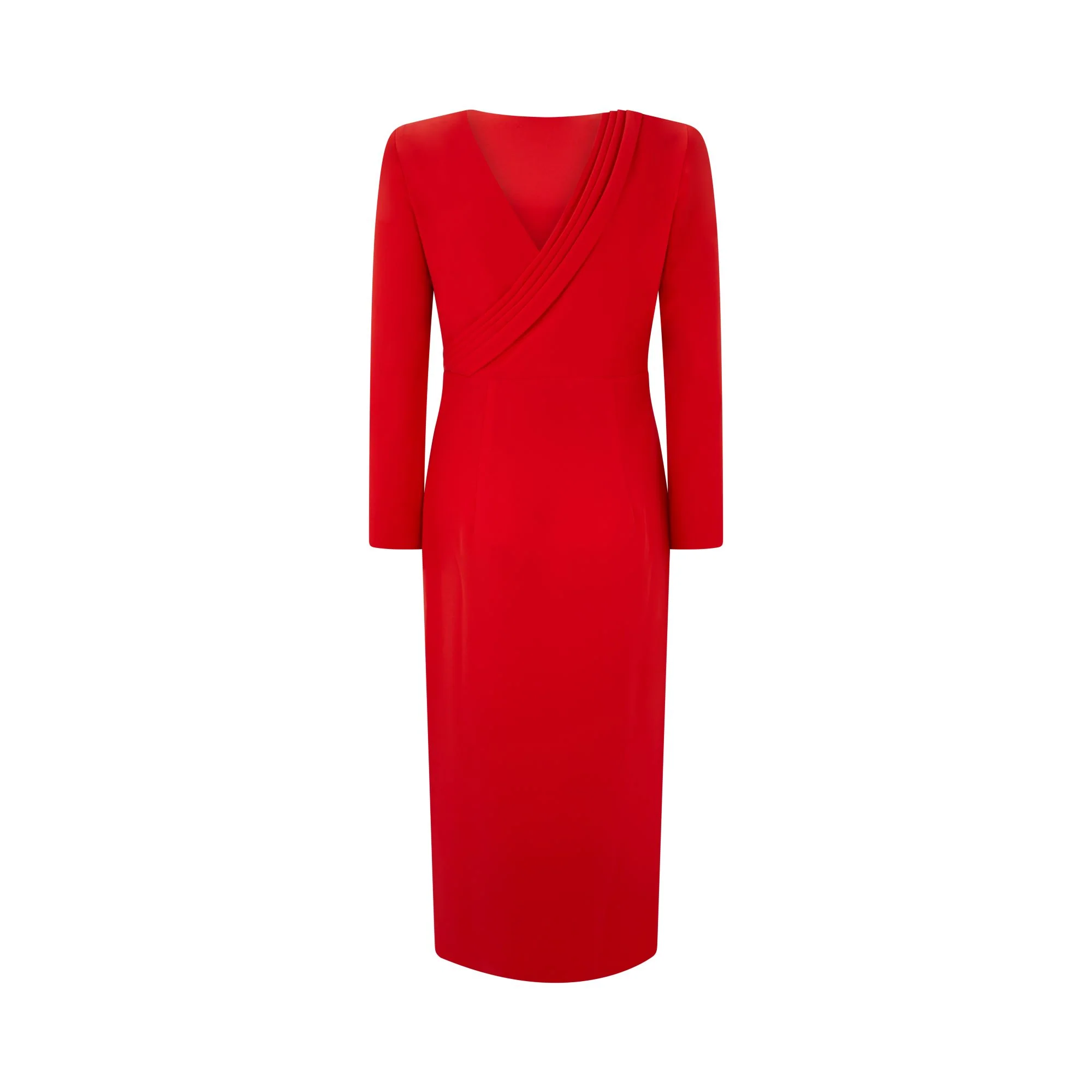 Tailored Techno Cady Wrap Dress - Image 2