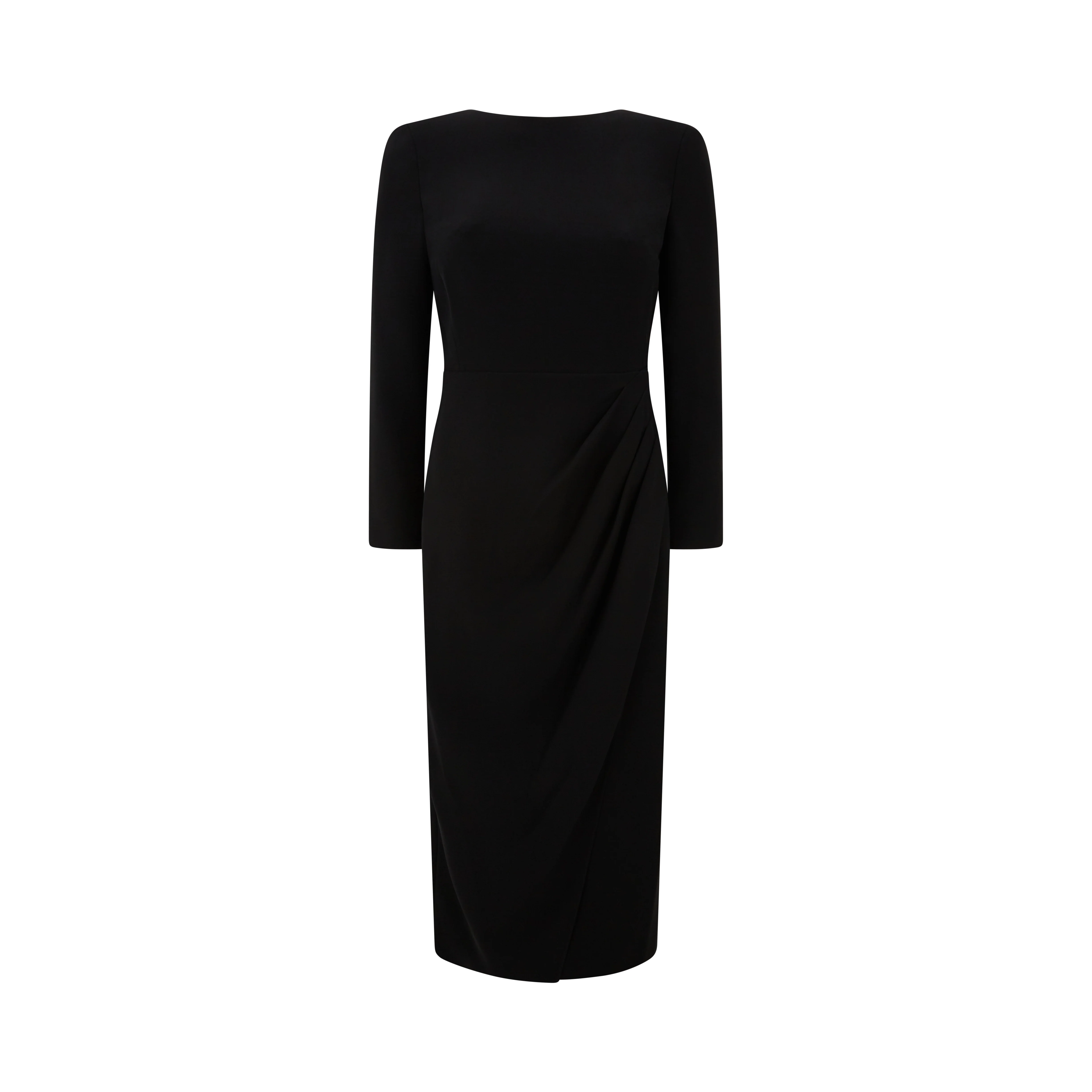 Tailored Techno Cady Wrap Dress