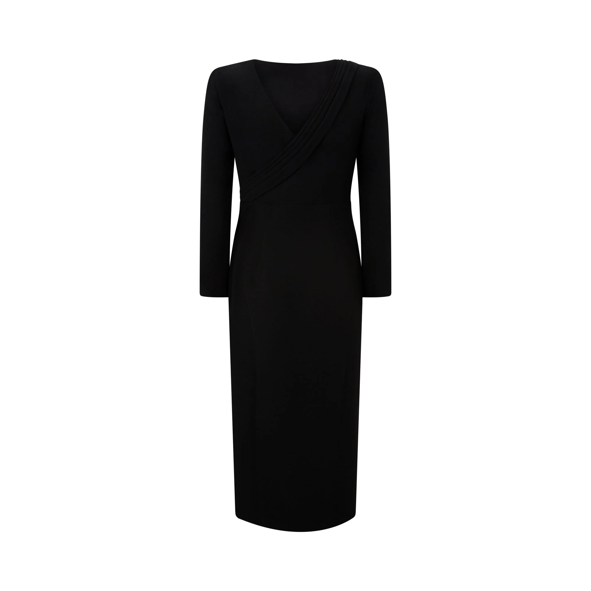 Tailored Techno Cady Wrap Dress - Image 2