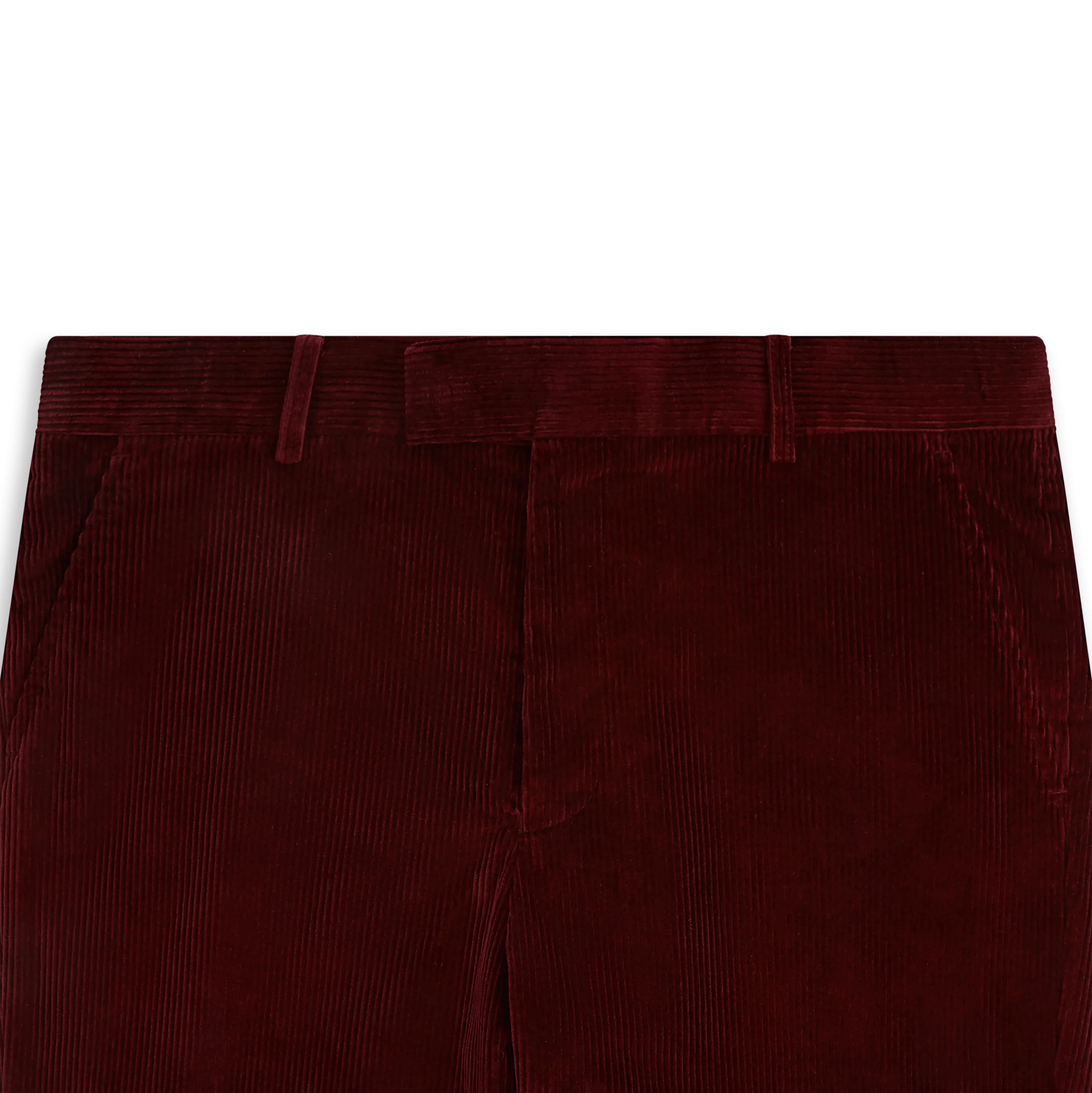 Thomas Burgundy Cotton Corduroy Trouser - Image 4