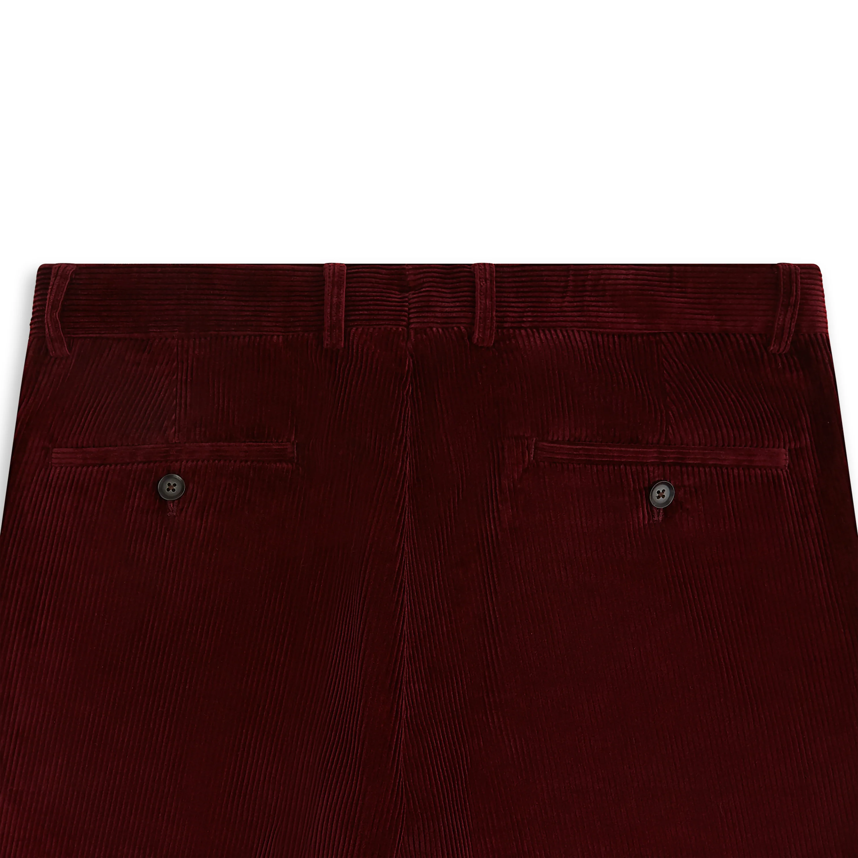Thomas Burgundy Cotton Corduroy Trouser - Image 5