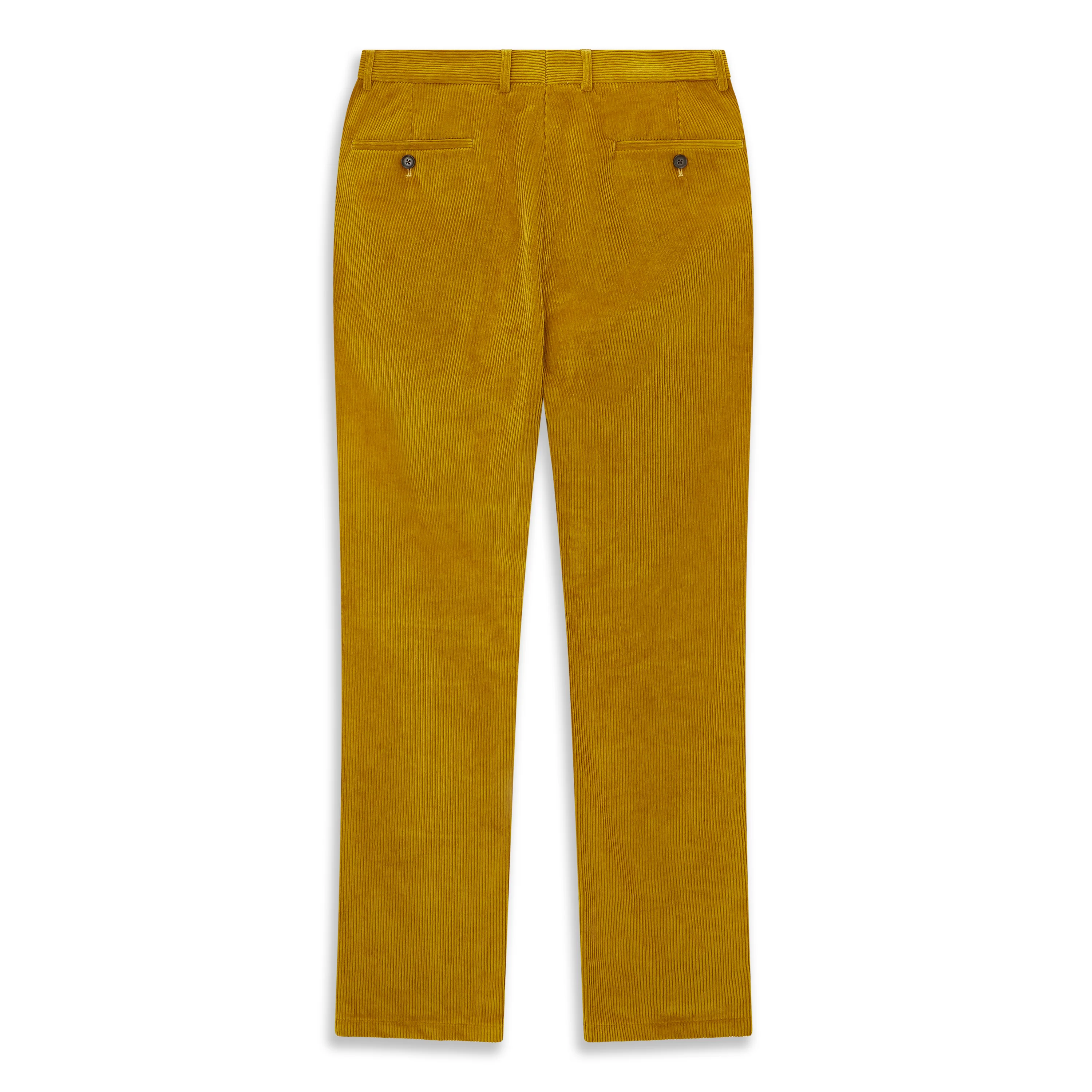 Thomas Ochre Corduroy Trouser - Image 4