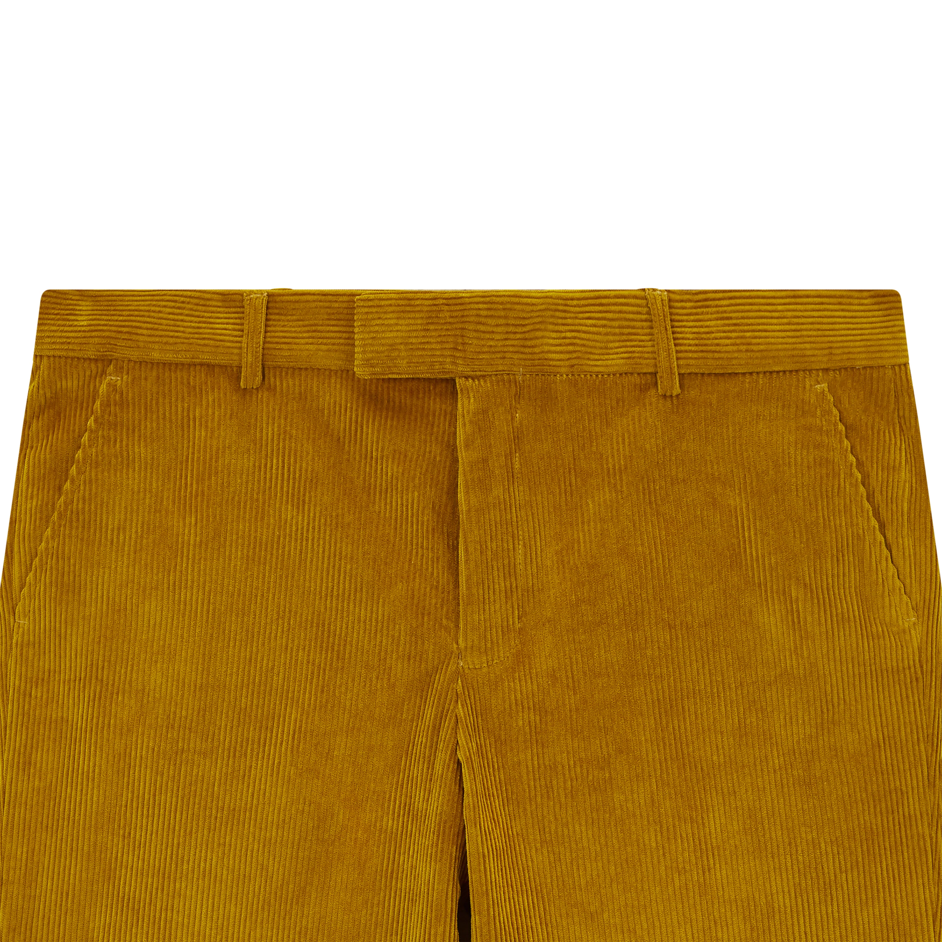 Thomas Ochre Corduroy Trouser - Image 5