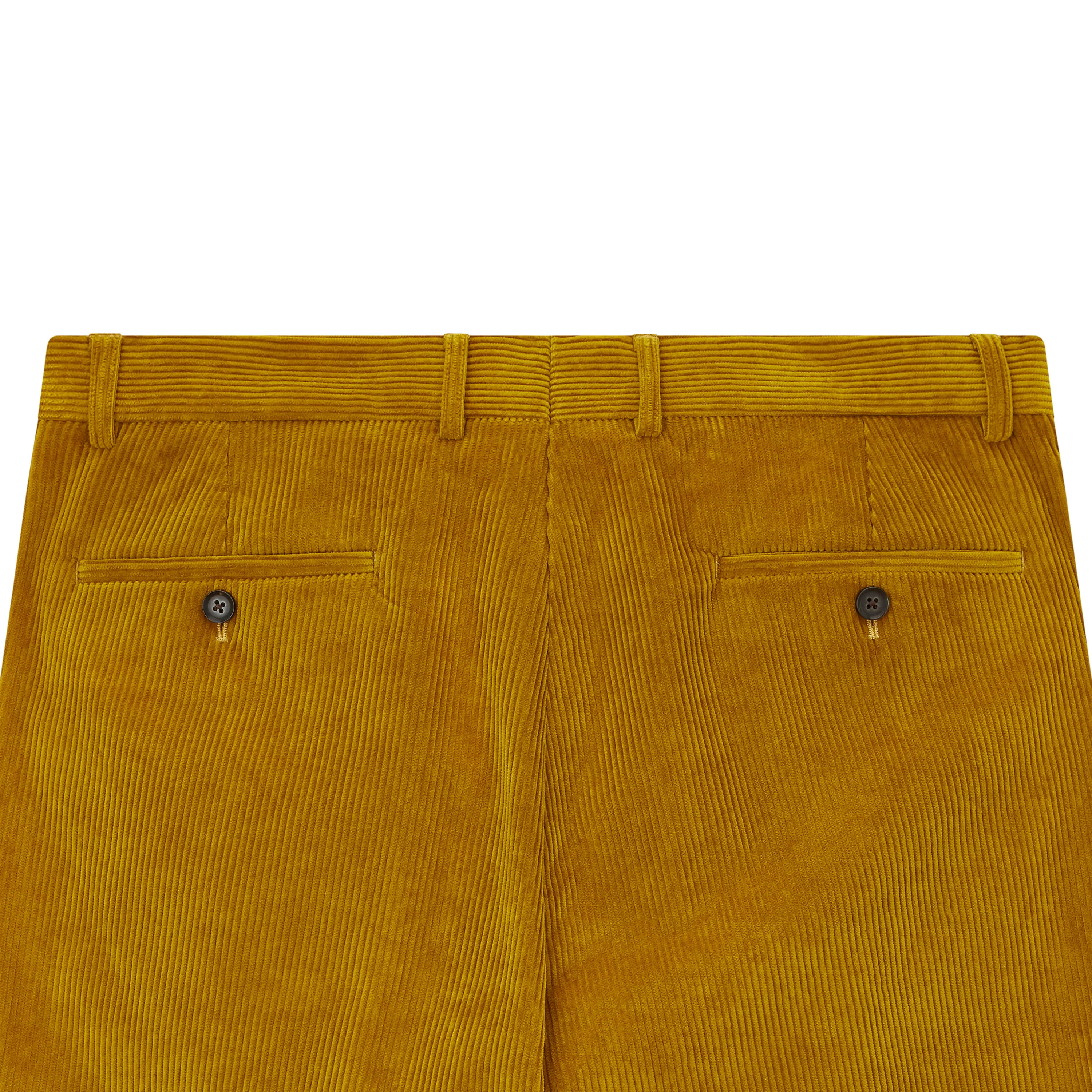 Thomas Ochre Corduroy Trouser - Image 6