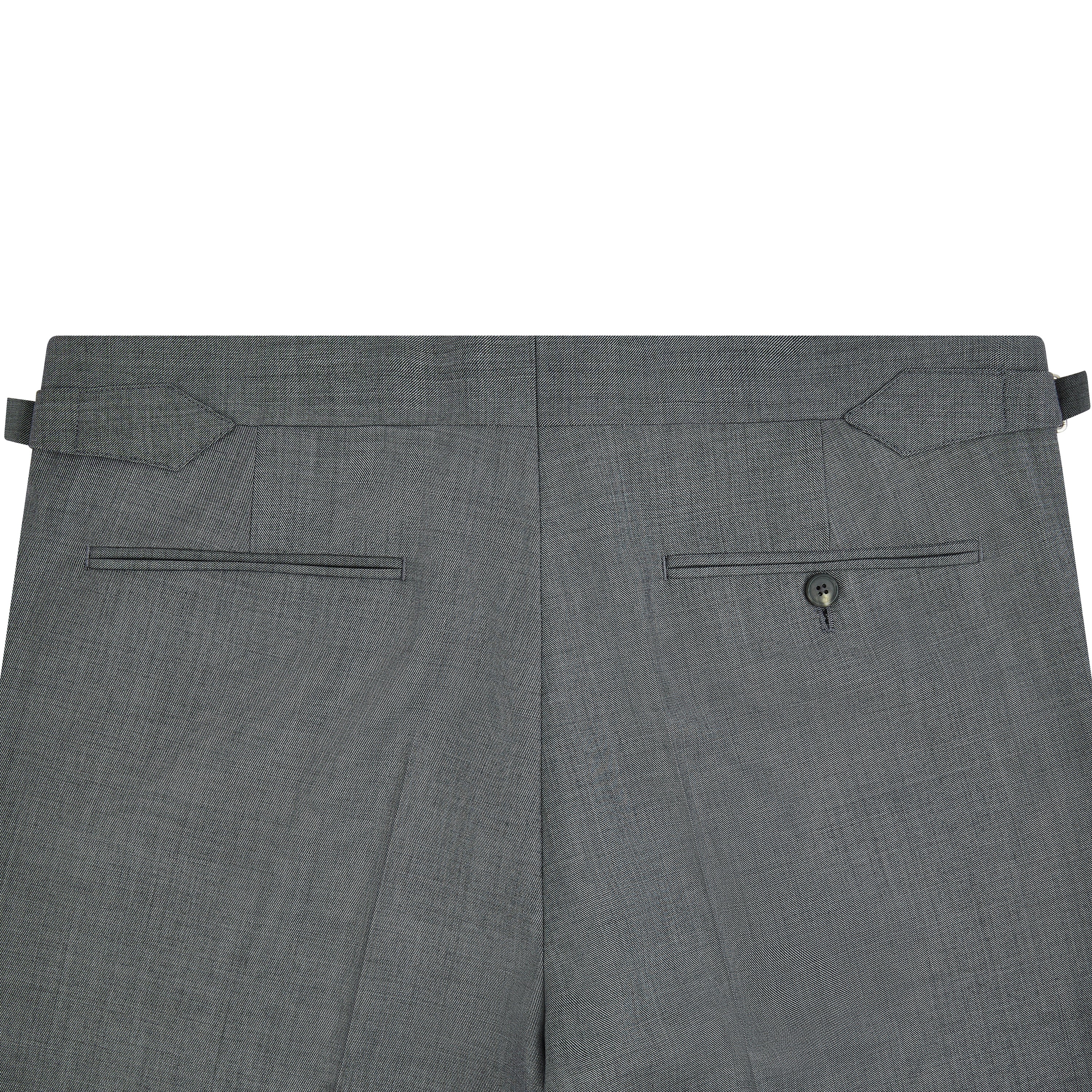 Thorne Grey Super 140's Dress Trouser - Image 5