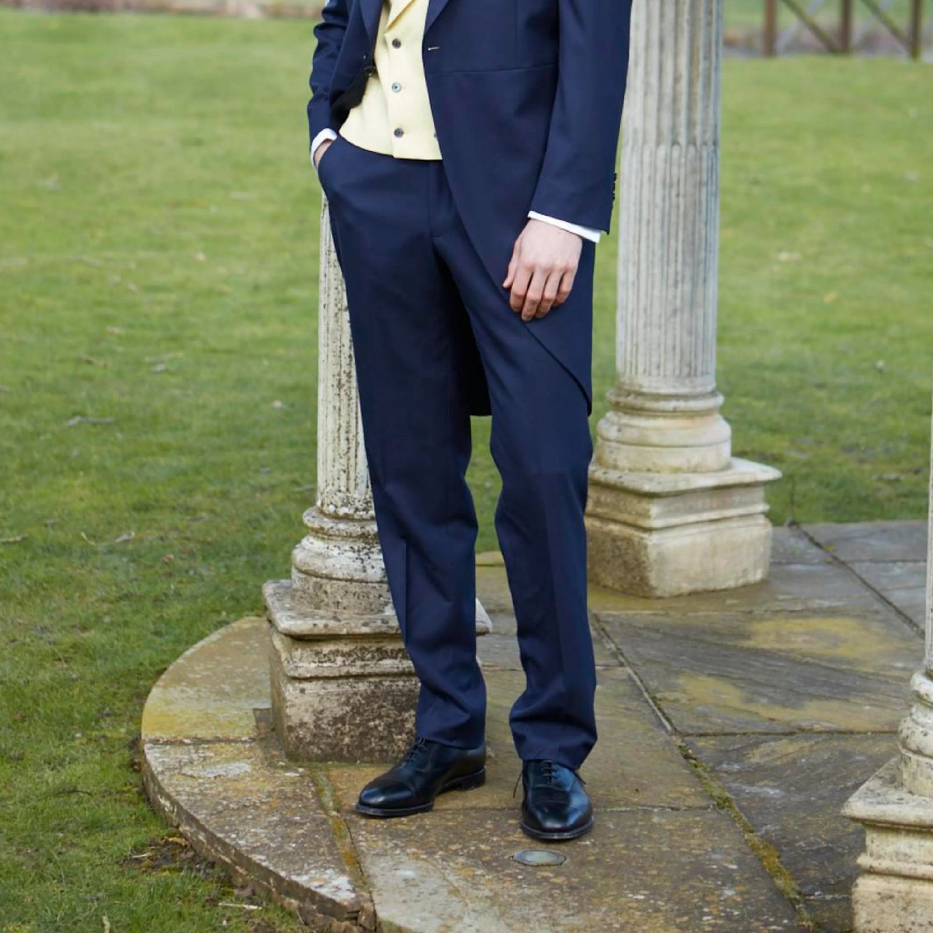 Thorne Navy Dress Trouser - Image 6