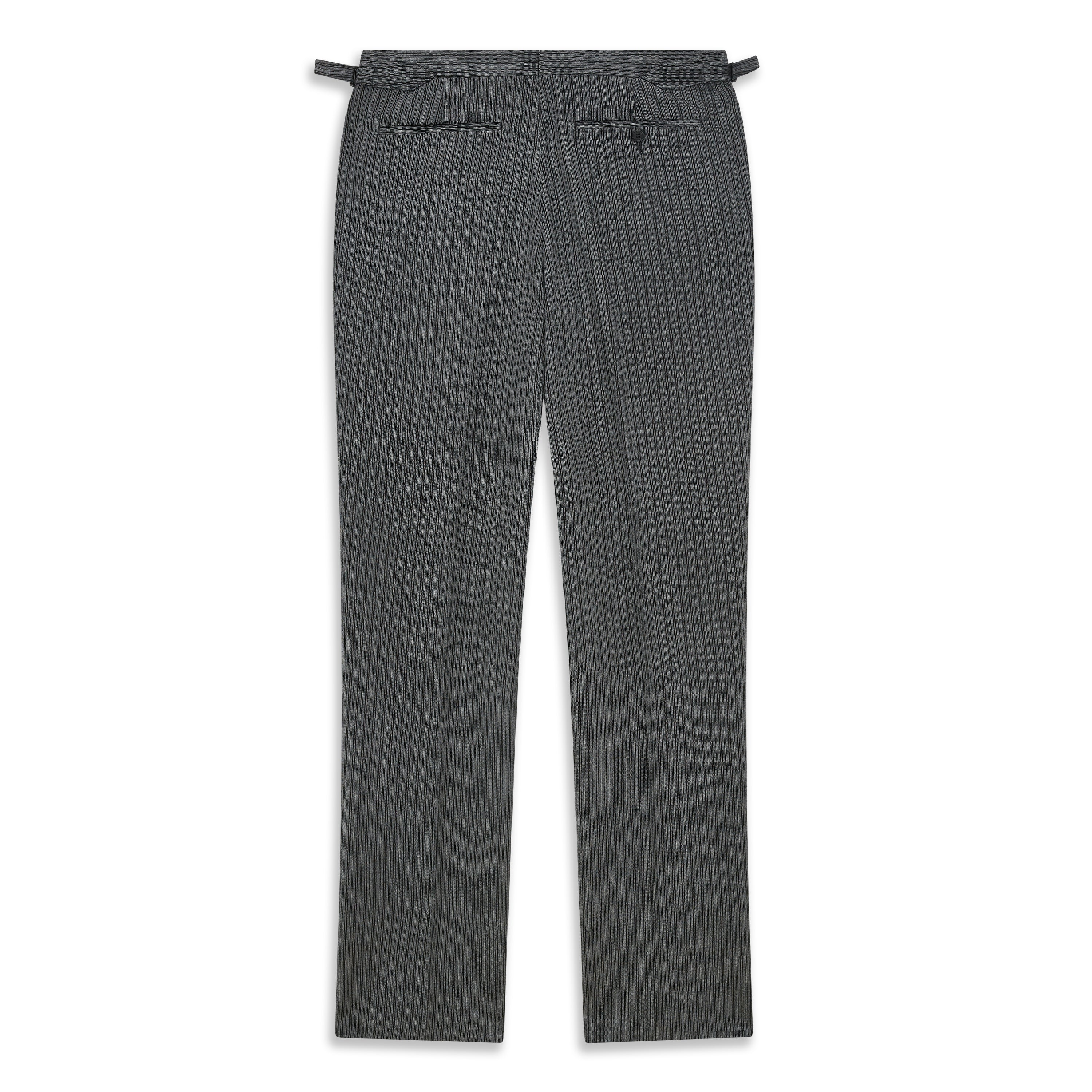 Tolbert Grey Stripe Dress Trouser - Image 3