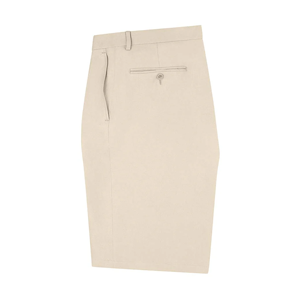 Tully Beige Linen Shorts - Image 2