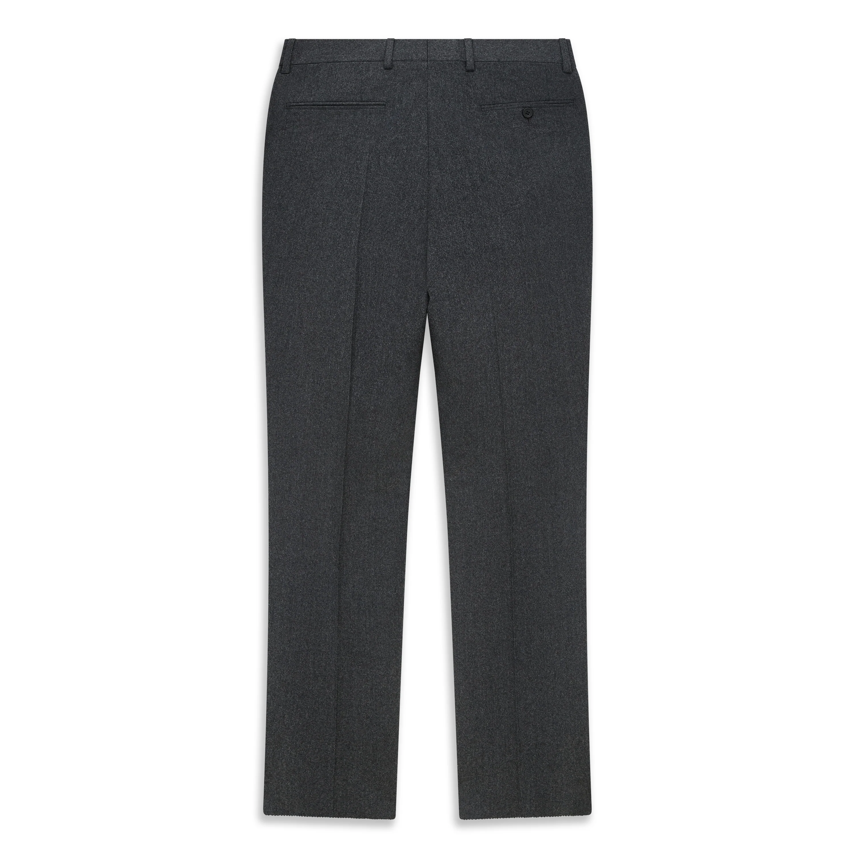Tyler Charcoal Flannel Trousers - Image 3