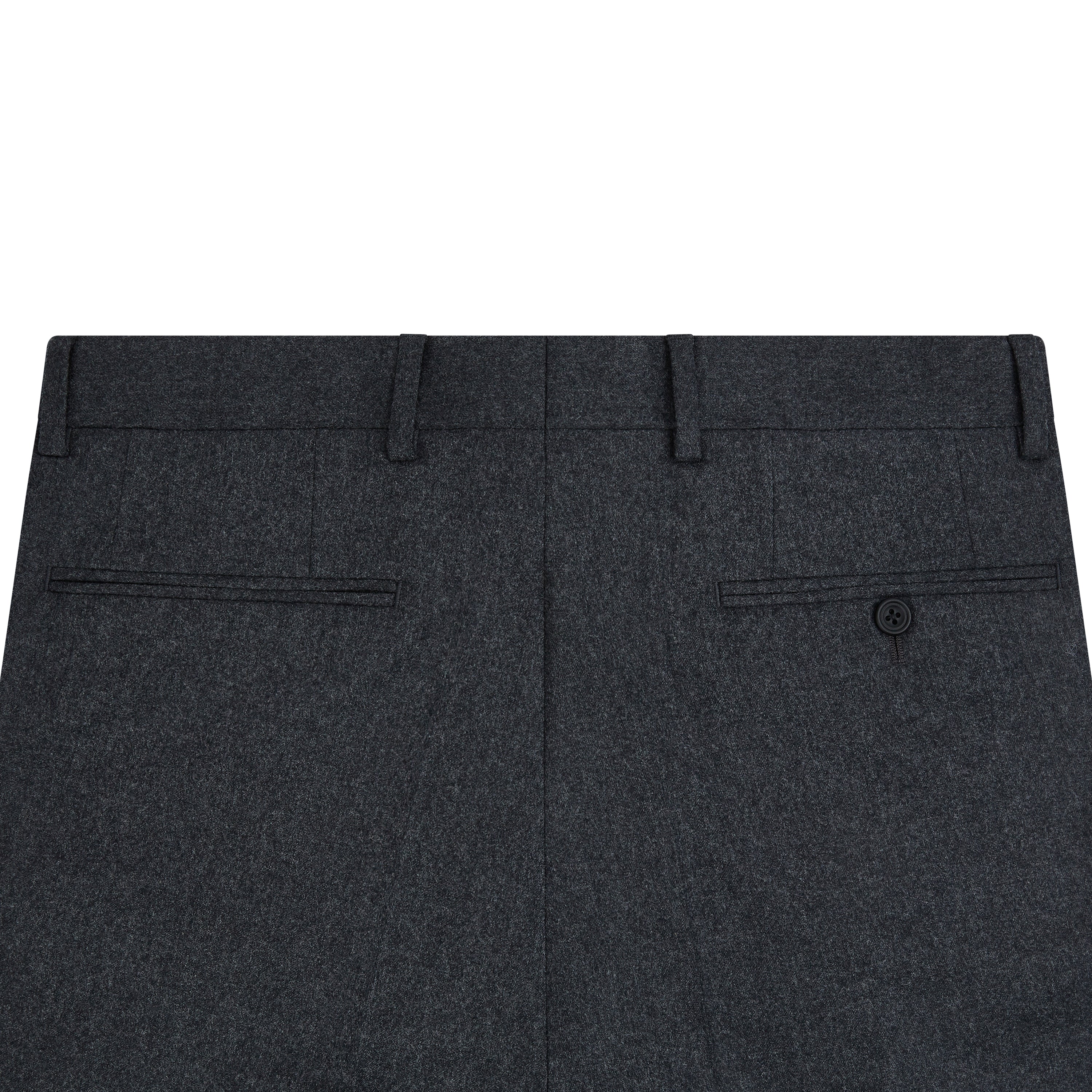 Tyler Charcoal Flannel Trousers - Image 5