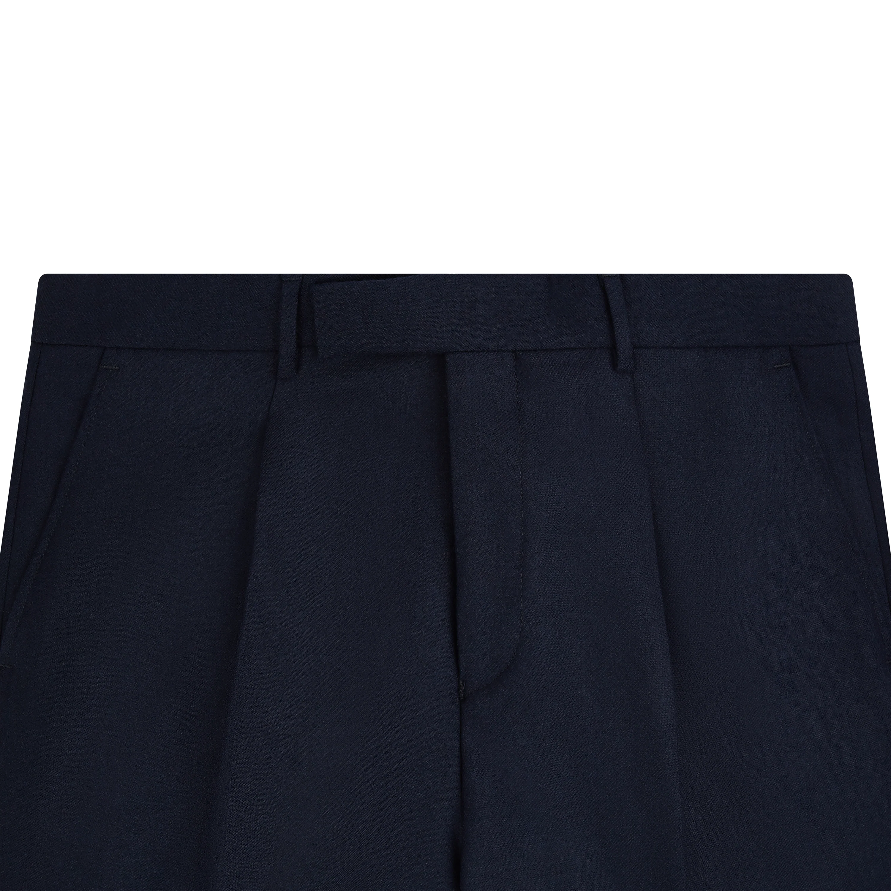 Tyler Navy Flannel Trousers - Image 4