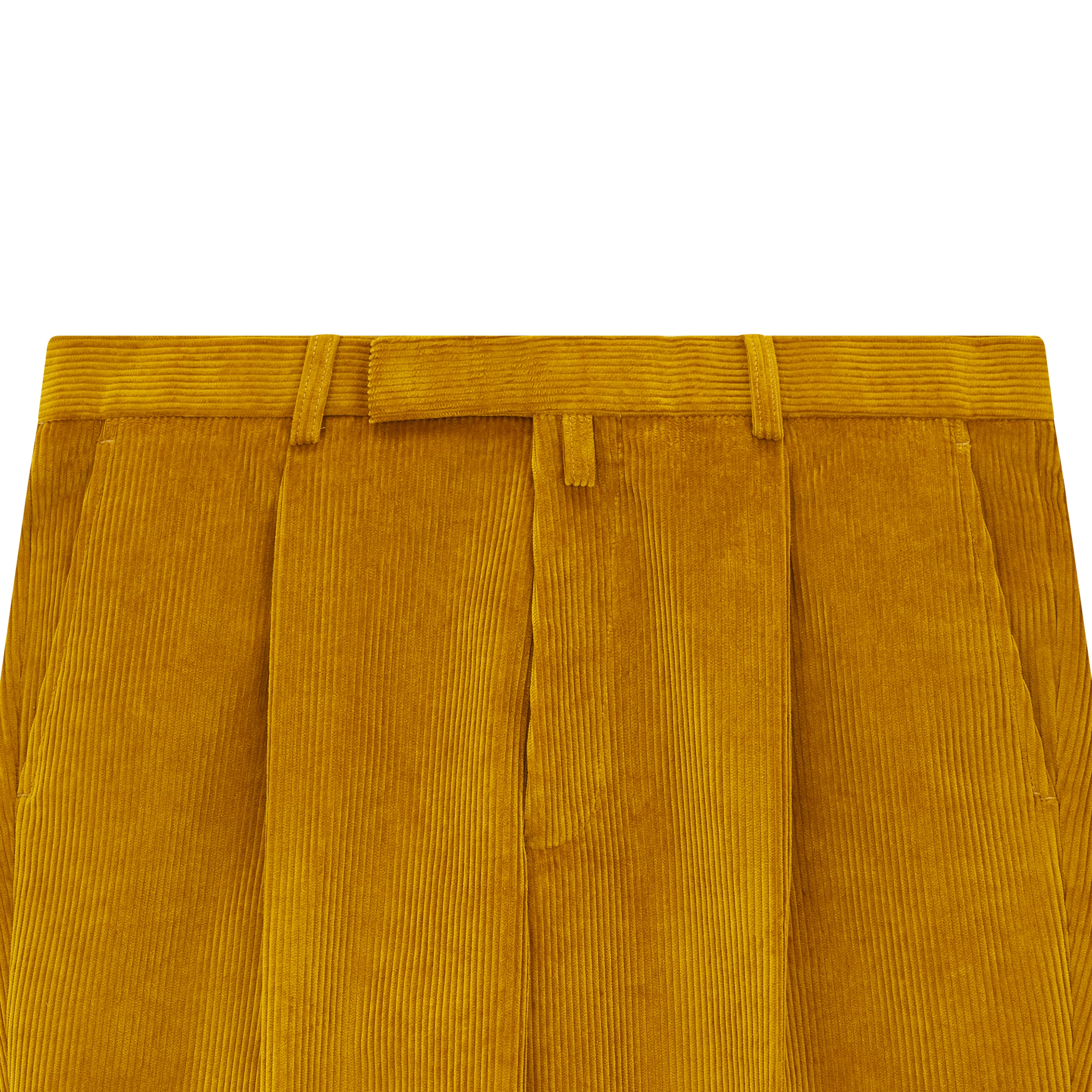 Tyler Ochre Corduroy Trousers - Image 4