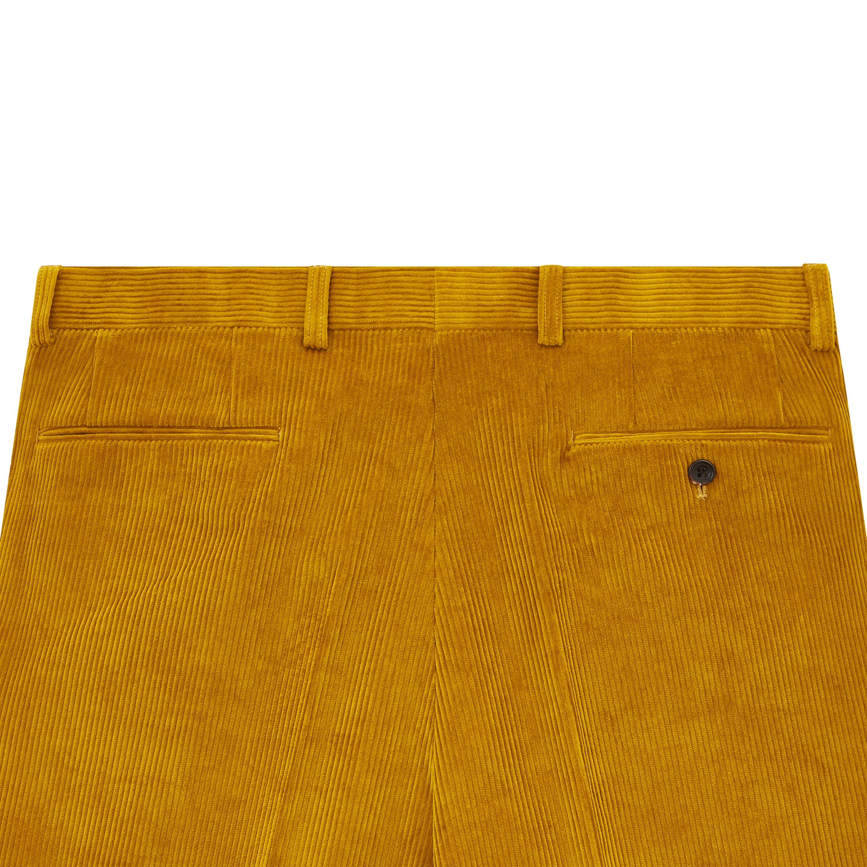Tyler Ochre Corduroy Trousers - Image 5