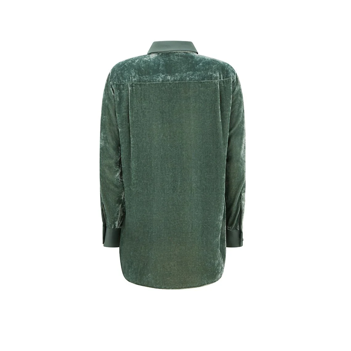 Velvet Small Penny Shirt Green - Image 2