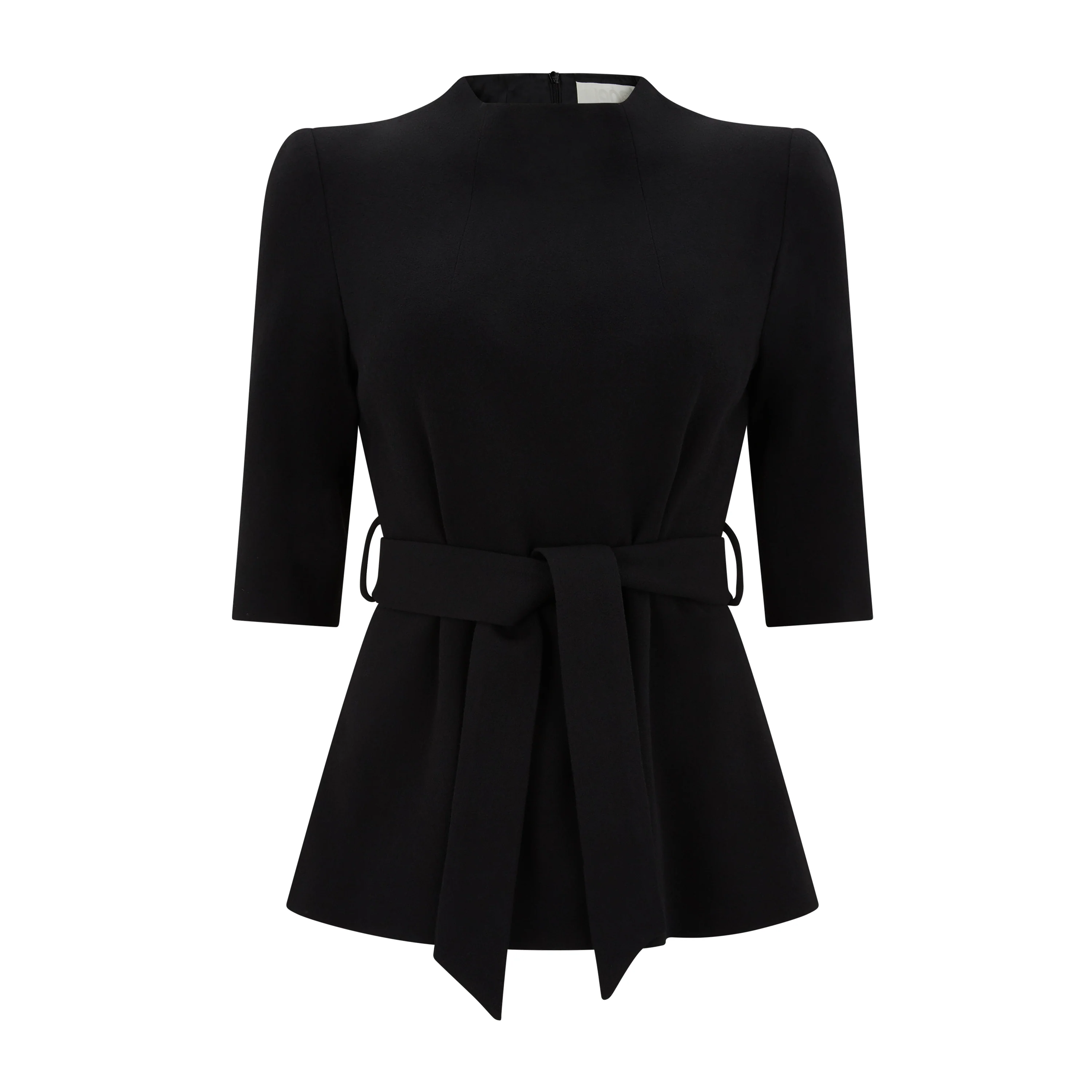Viola Wool Crepe Belted Top