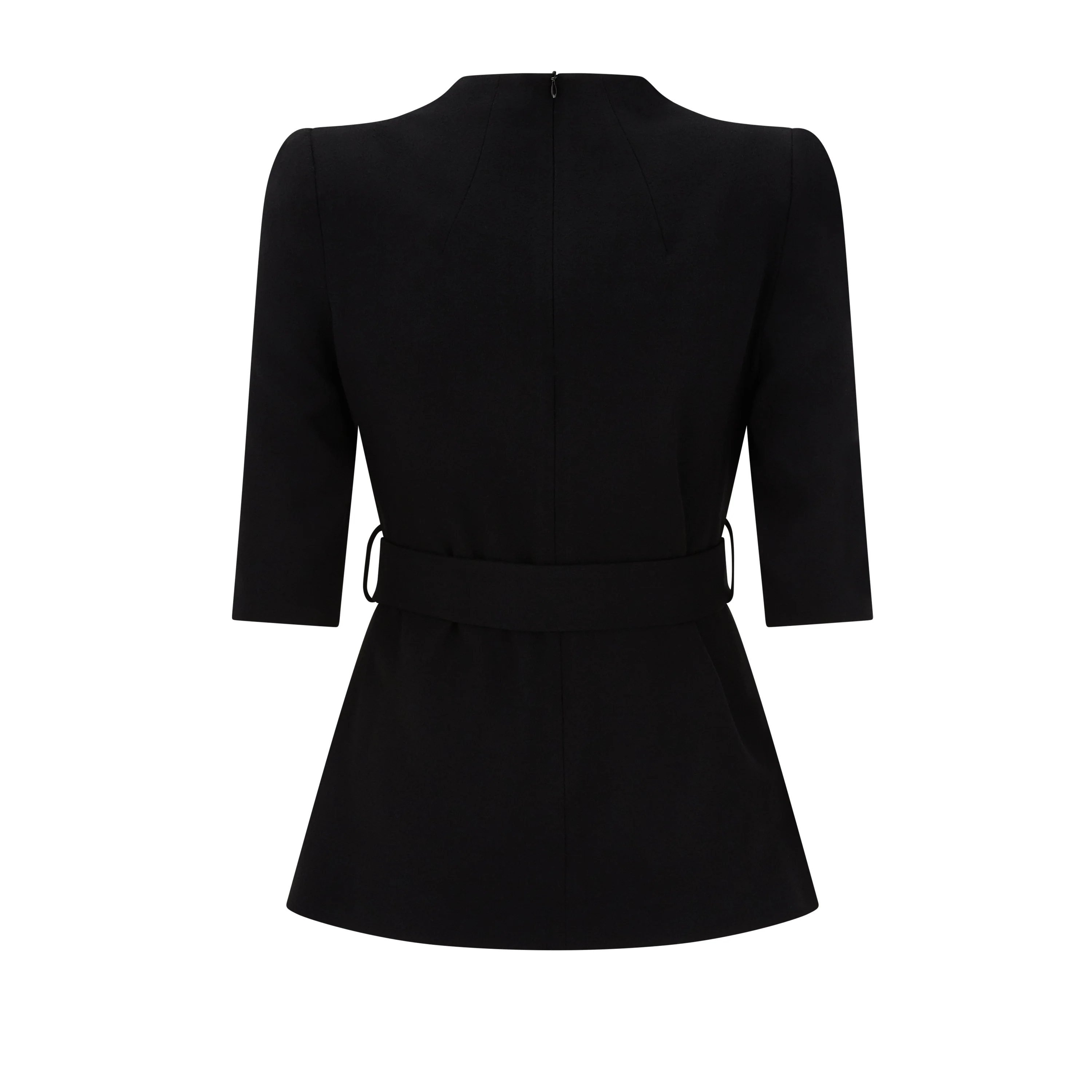 Viola Wool Crepe Belted Top - Image 2