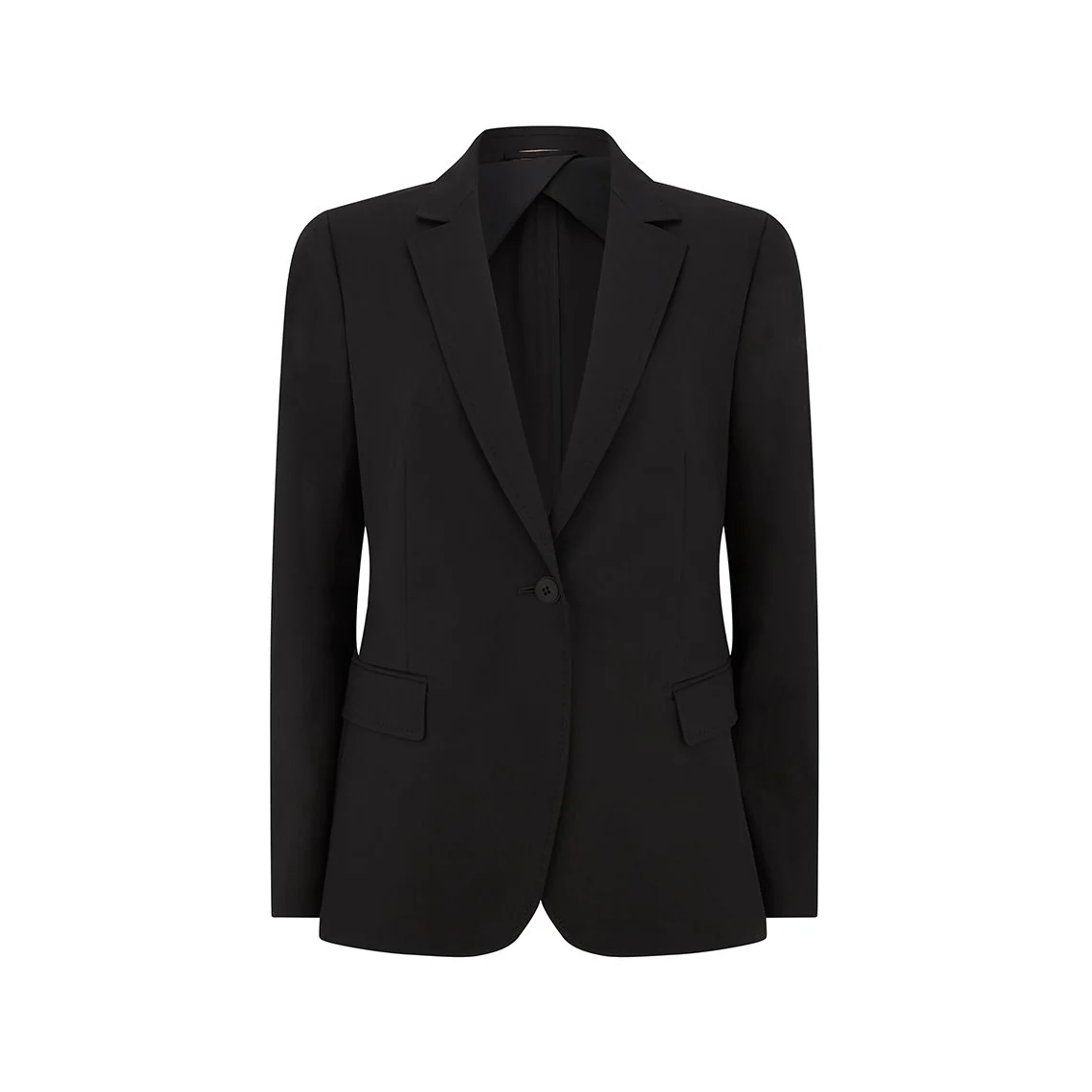 Vischio Tailored Cotton Jacket Black
